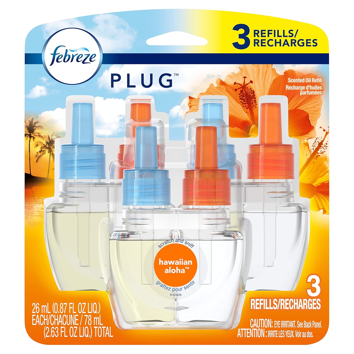 Febreze Plug Air Freshener Oil Refill Hawaiian