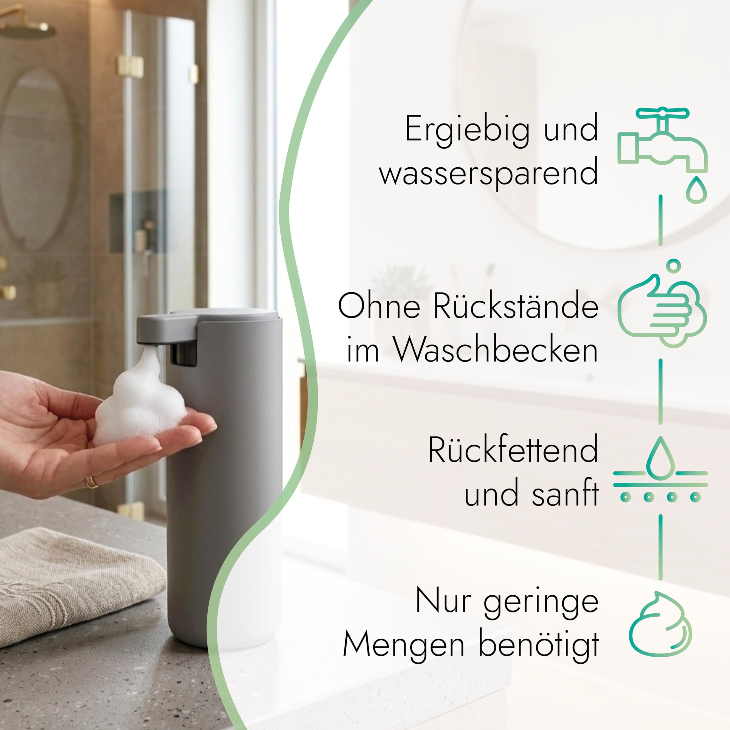 Hygiene VOS Schaumseife Apfel 5L Kanister – Handseife Nachfüllkanister für Schaumseifenspender – milde Seife mit Glycerin, pH 6