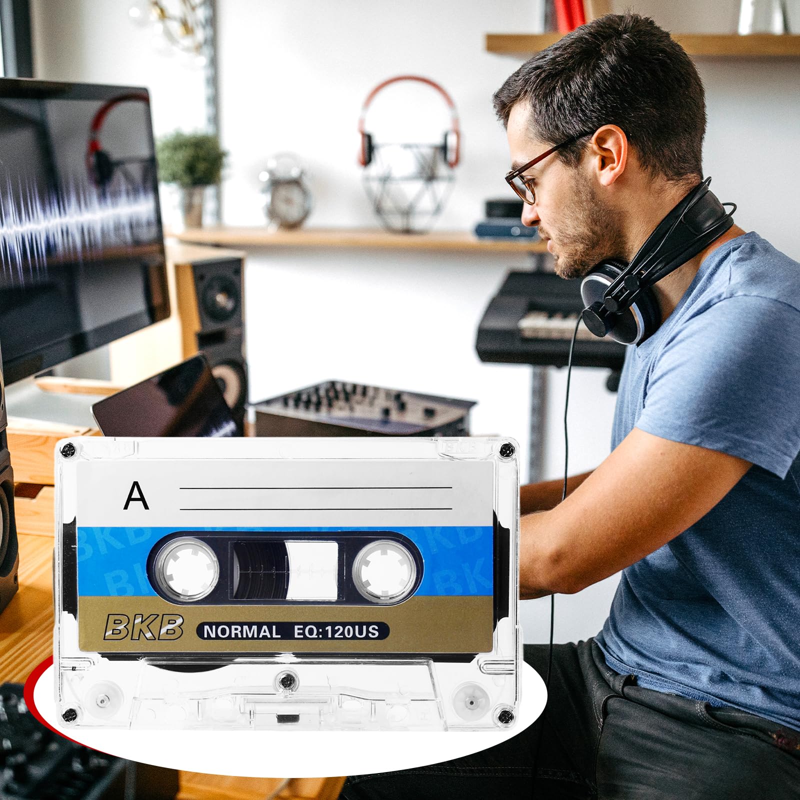 10 cassette audio vuote, cassette audio a basso rumore, 60 minuti audio, cassette musicali, cassette audio vuote per conferenze, seminari
