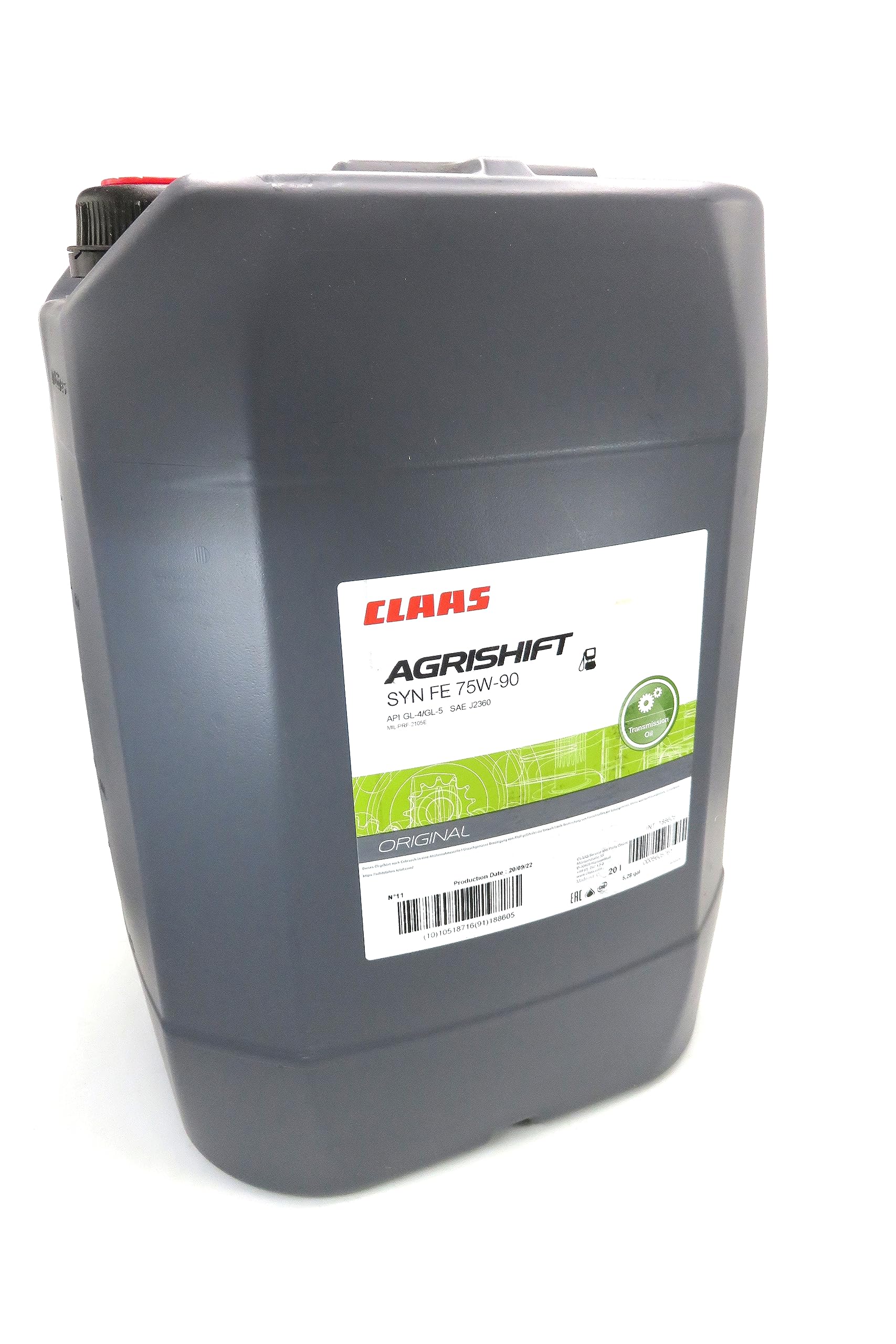 メンテナンス AGRISHIFT SYN FE 75W-90 5L Amazon.com: CLAAS AGRISHIFT SYN FE 75W-90 Transmission Oil, 5.28