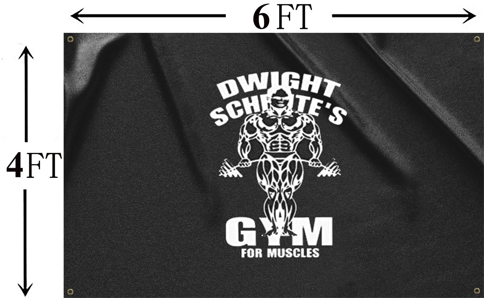 Amazon.co.jp: Yicmirtu Dwight Schrute'S 筋肉用ジム フラッグ