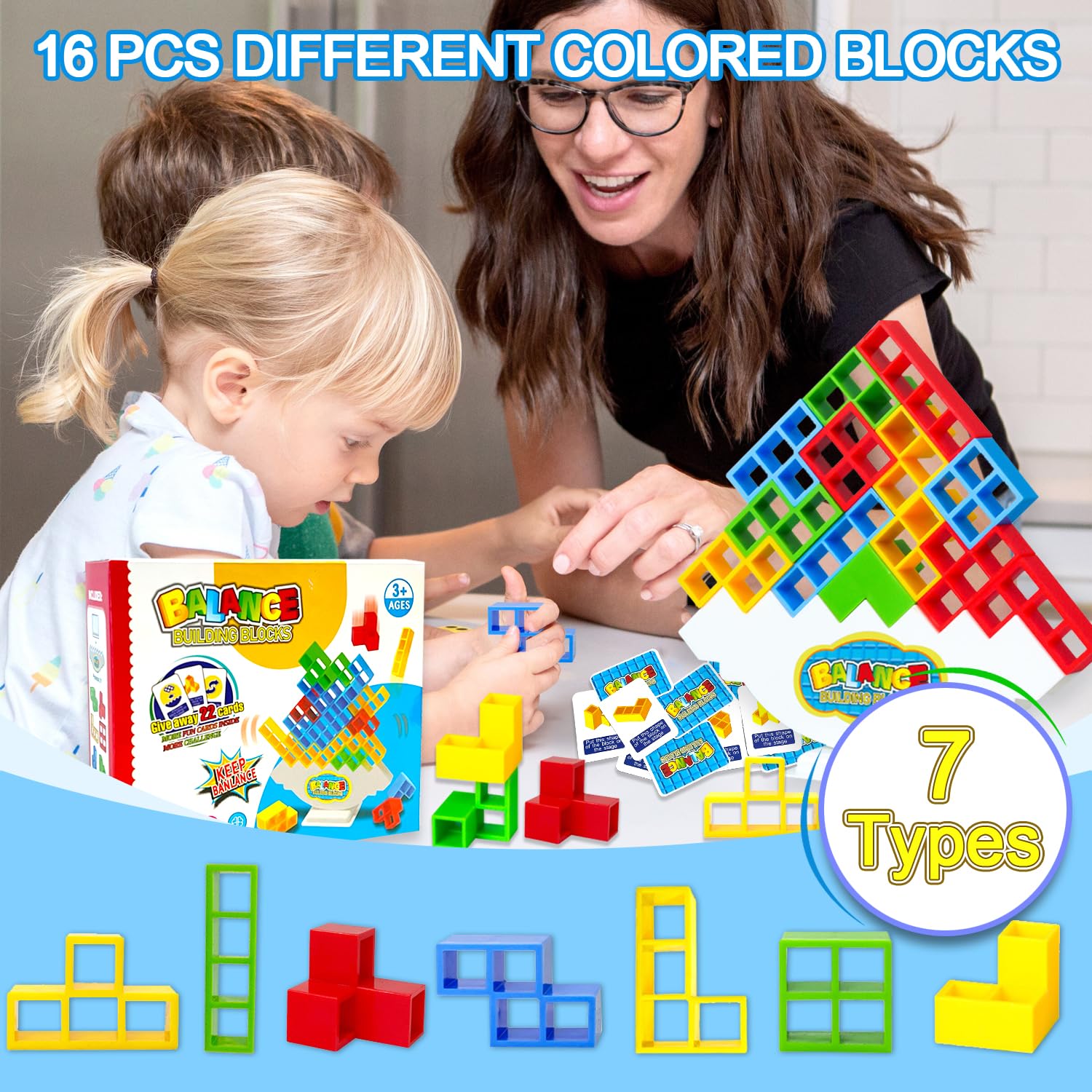 Stapelspiel, Balance Spielzeug Tower Game, Tetris S Produktbild-Vorschau 7