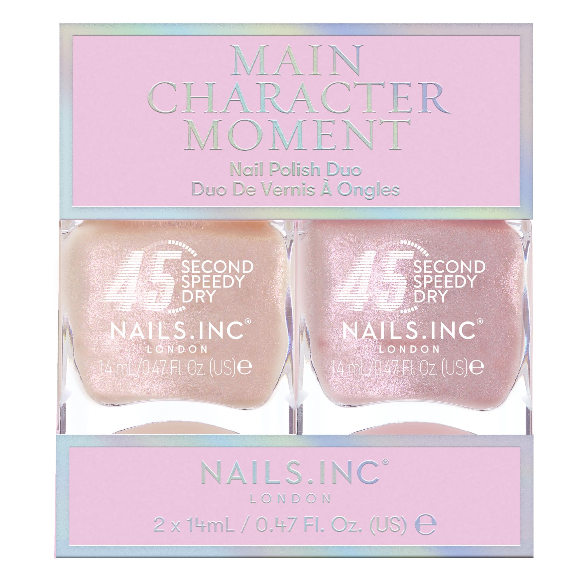 Nails.INC Main Character Moment Nail Polish Duo - 45 Second Speedy Gloss – Image 2