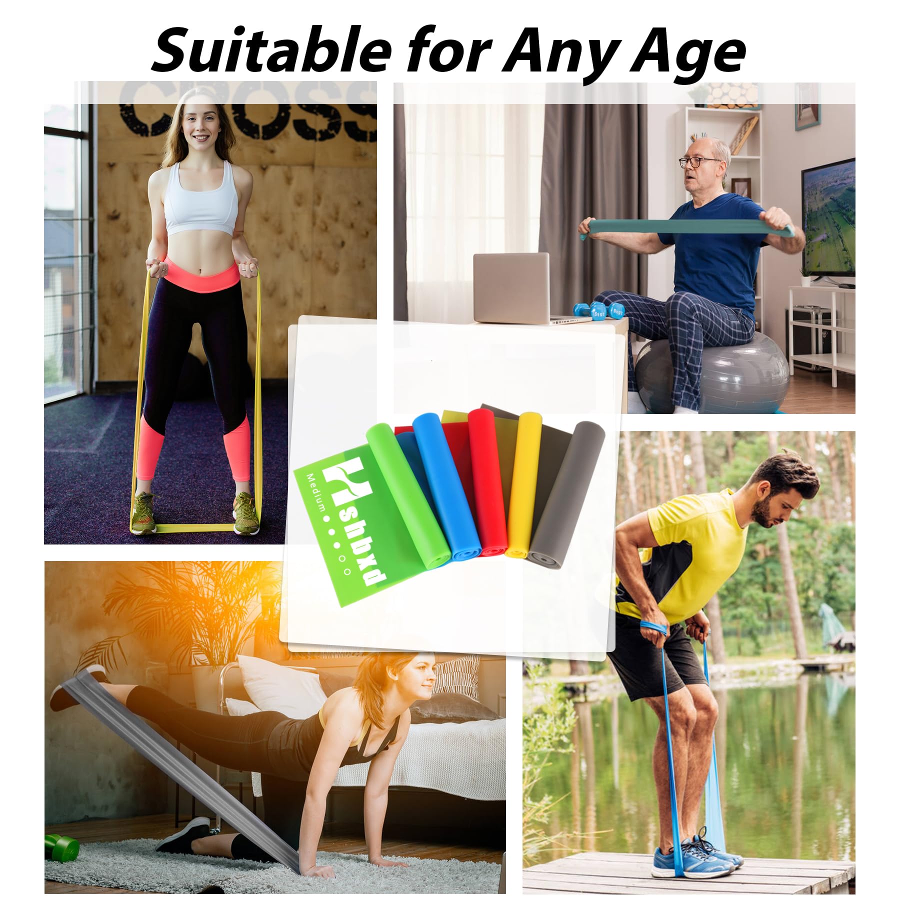 Resistance Bands Set for Physical Therapy, Rehab, Yoga and Pilates — Amazon image 7