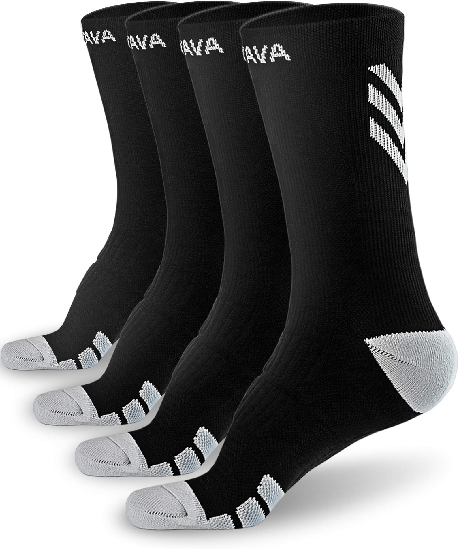 DOVAVA Dri-tech Compression Crew Socks (4/6 Pairs), Comfort Boost Circulation