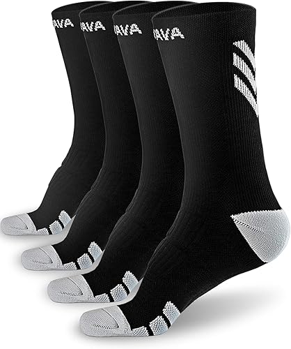 Dovava Dri-tech Calcetines de compresión 15-20 mmHg (46 paquetes) Calcetines de secado rápido, deportivos para correr