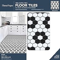 Vista 10 de FloorPops FP3931 Azulejos negros Biscotto adhesivos para el suelo