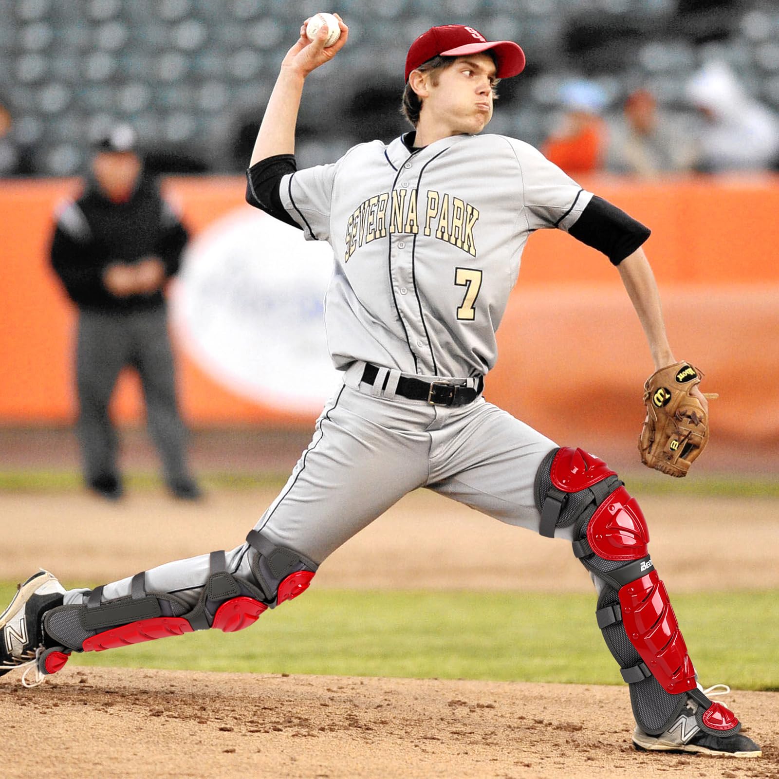 Espinilleras para béisbol y sóftbol para jóvenes y adultos