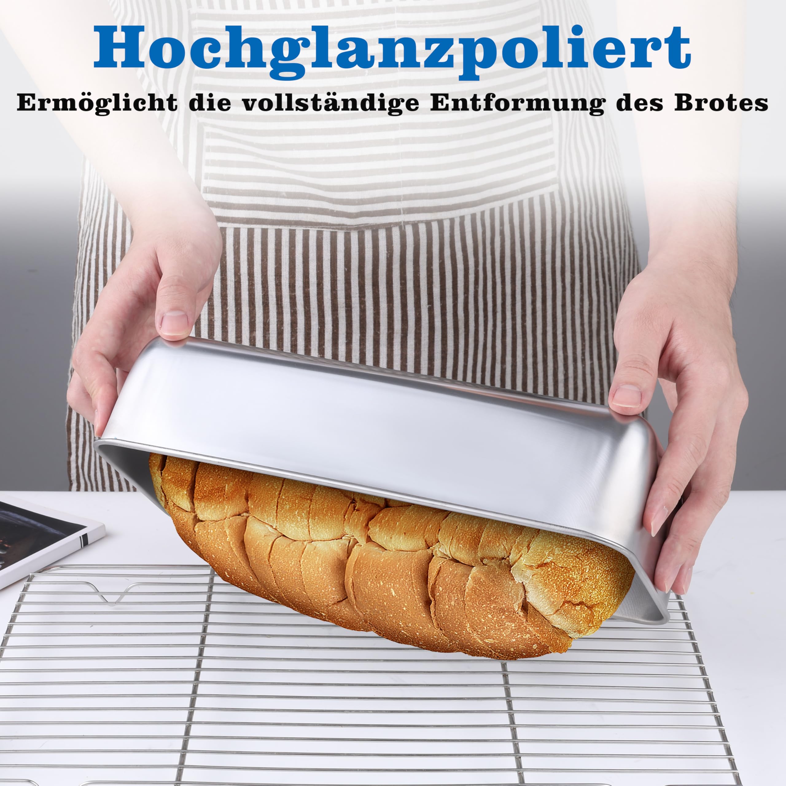 Homikit Moule à cake en acier inoxydable (31 x 13 x 7,5 cm)