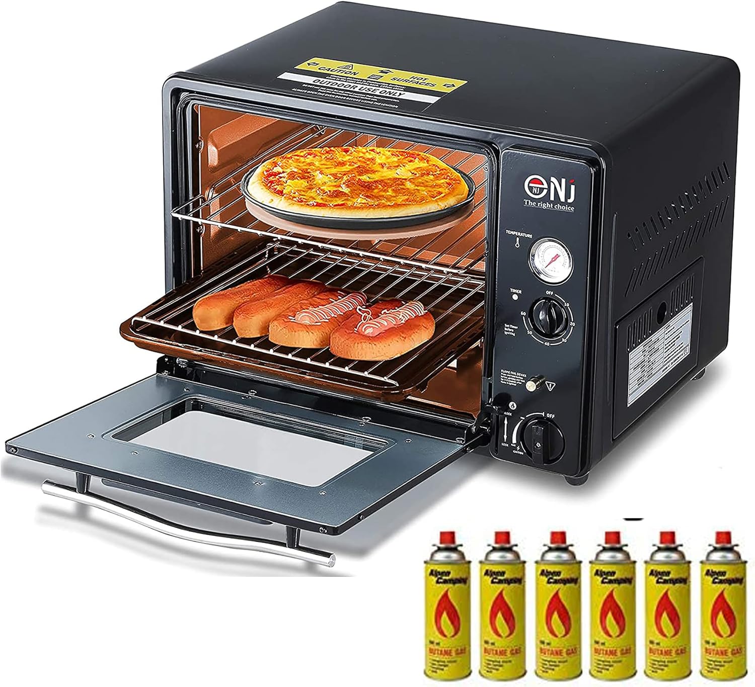 NJ GF-300 Portable Butane Gas Oven Mini Camping Kuwait Ubuy