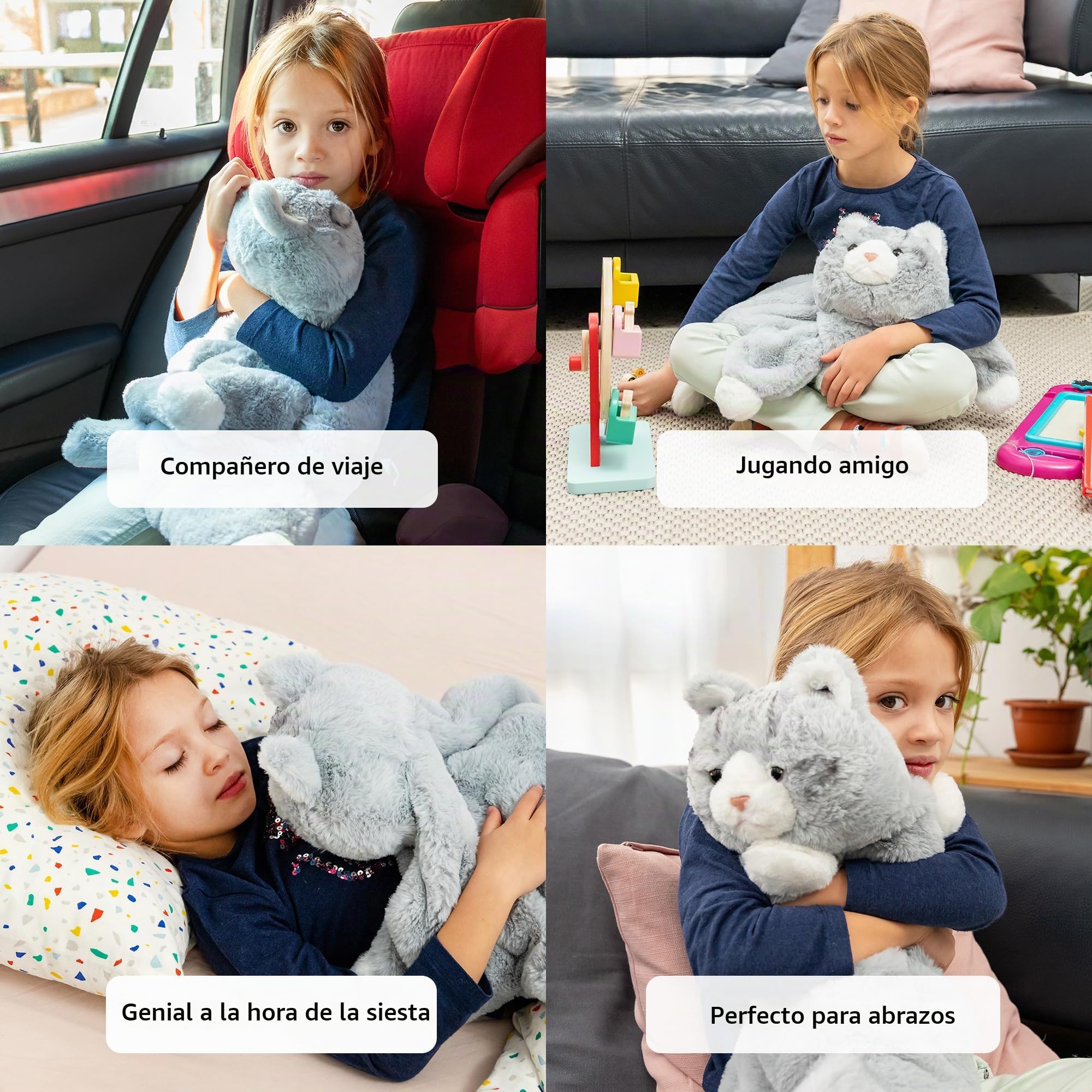 Cojín De Regazo Con Lastre Para Niños | Calmante Y Reconfortante | Animal De Regazo | Perro Sensorial | Manta De Regazo Para Trastorno Sensorial | Ayuda En Autismo, Tdah, Ansiedad, Estrés | 2 Kg