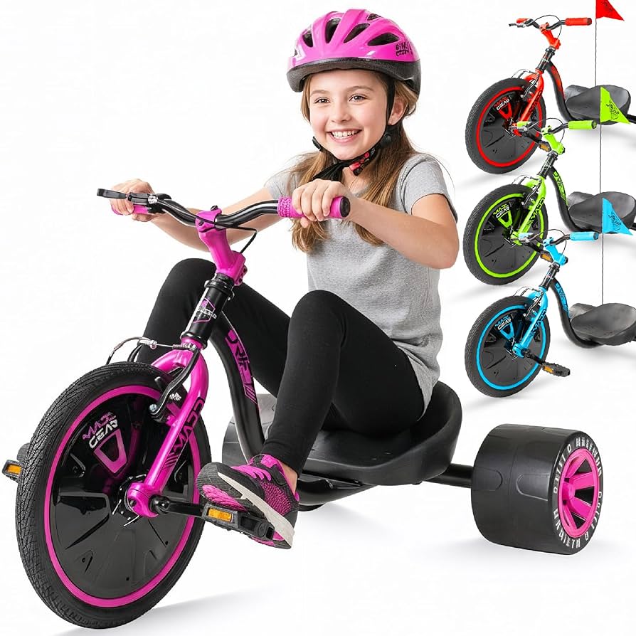 ち*こ様 ドリフトトライク Madd Gear Drift Trike Drift Trike for Kids Ages 5+ with Adjustable Seat and Big