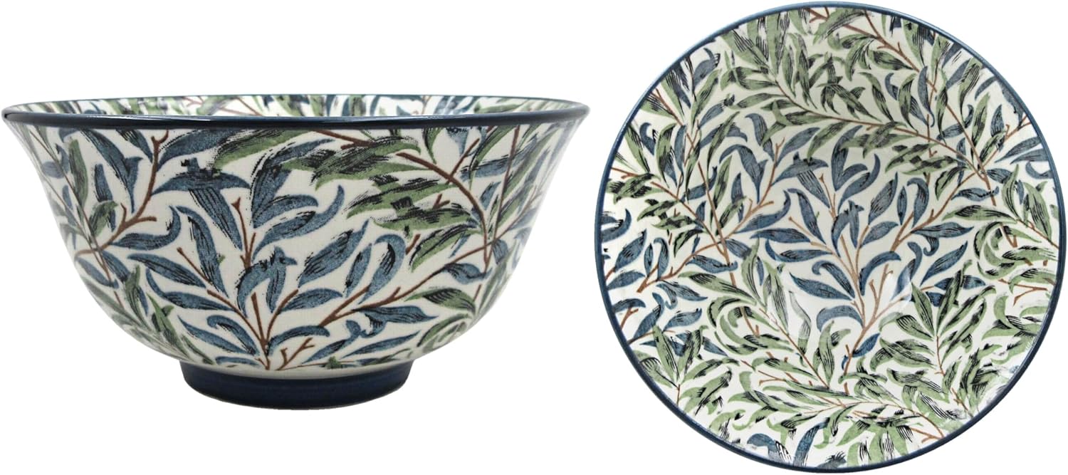 The Leonardo Collection William Morris Christmas Willow Bough Bowl 12cm for Home & Kitchen | BPA Free Lightweight Bowl for Kids & Adults | Durable Bowls for Salad, Pasta, Cereal & Daily Food Prep