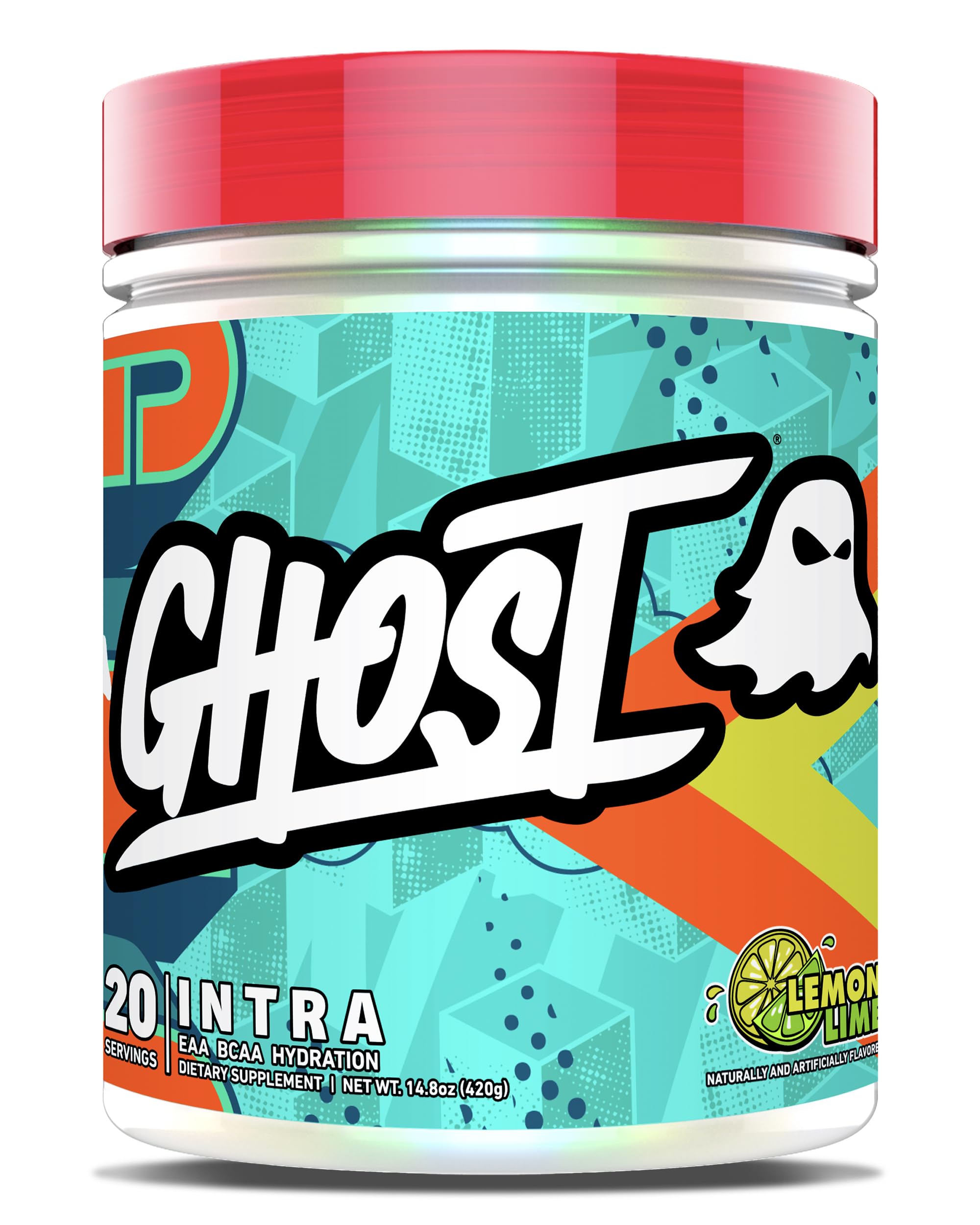 GHOST Intra Workout Powder Drink Mix, Lemon Lime - BCAAs & EAAs