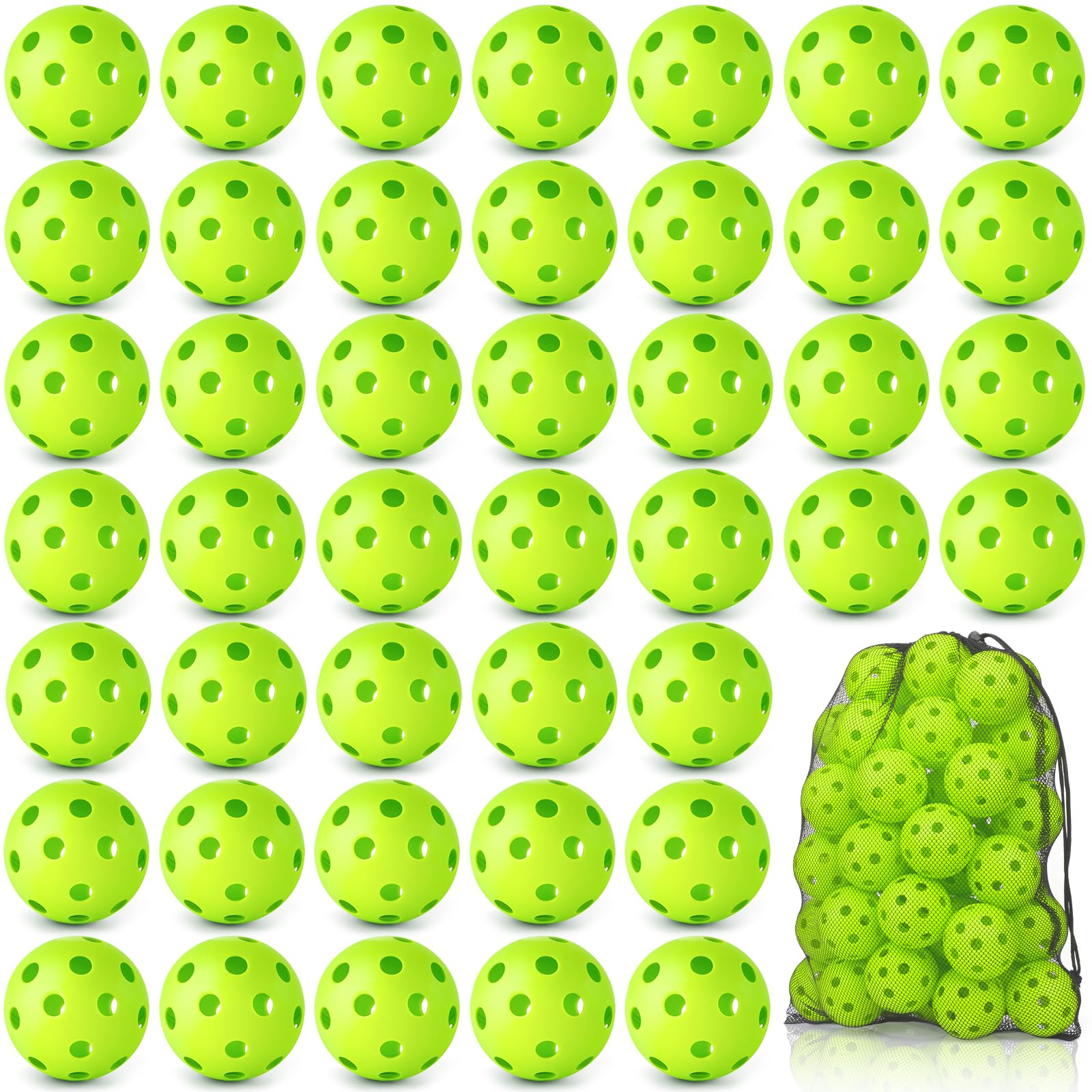 Coopay 14/48 Pack Practice Baseball Softball, Plastic Training Balls Lightweight Hollow Limited Flight Softballs for Hitting, Pitching, Batting Training Indoor Outdoor Use