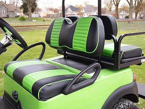 Miniatura 8 de Huskey - Fundas de asiento para carrito de golf delantero y trasero para EZGO y Club Carvarios colores, material de vinilo de grado marino,