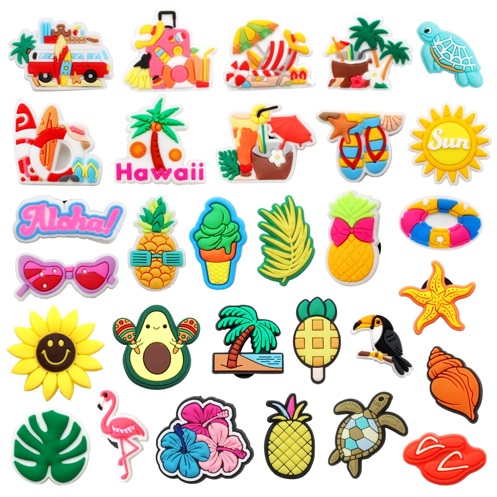 21 Stück Kawaii Schuh Charms | Bunte Anstecker Für Clogs & Sandalen