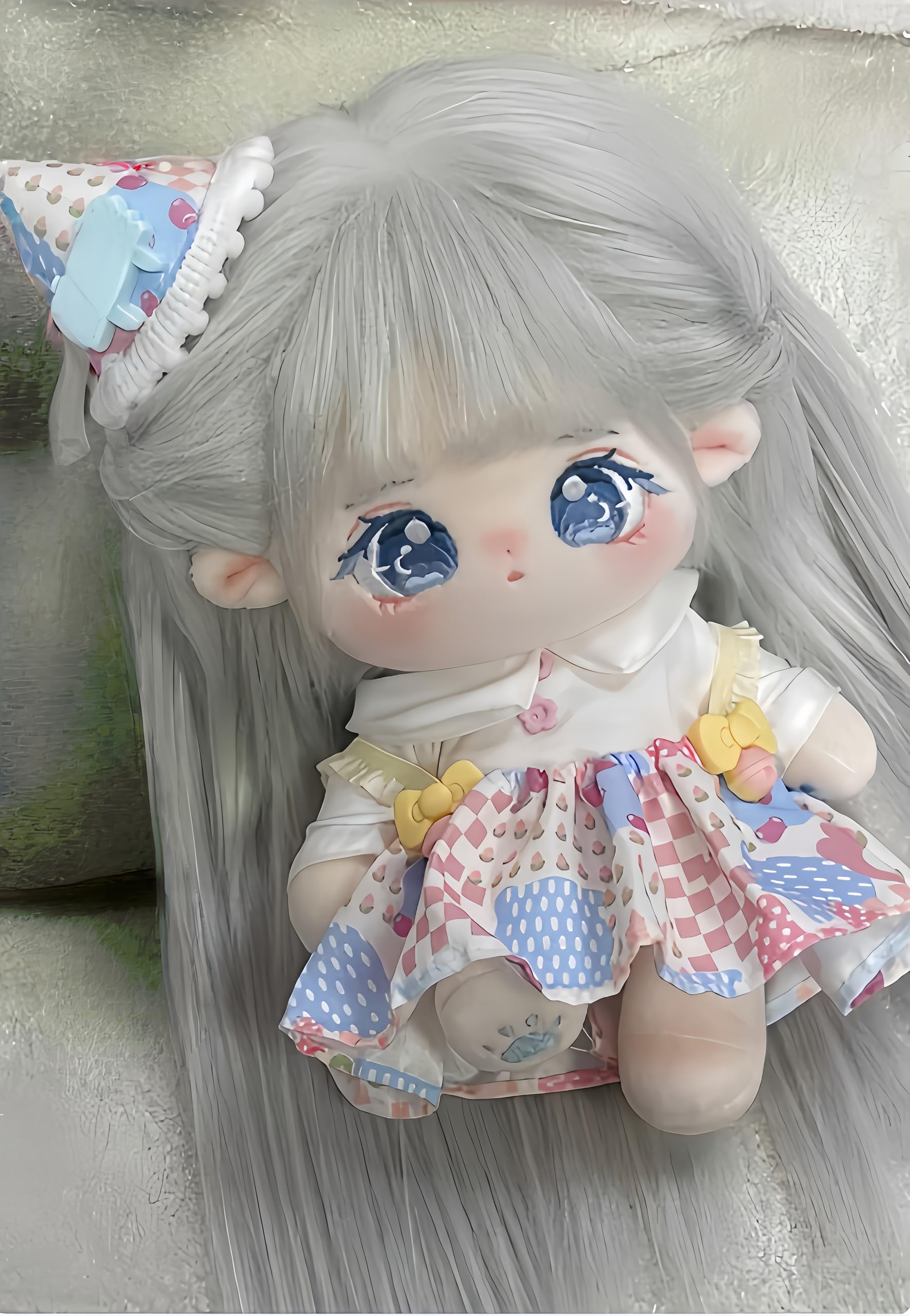QGYDYH 20cm Plush Doll Toy. Anime Cotton Dolls with Skeleton, Soft