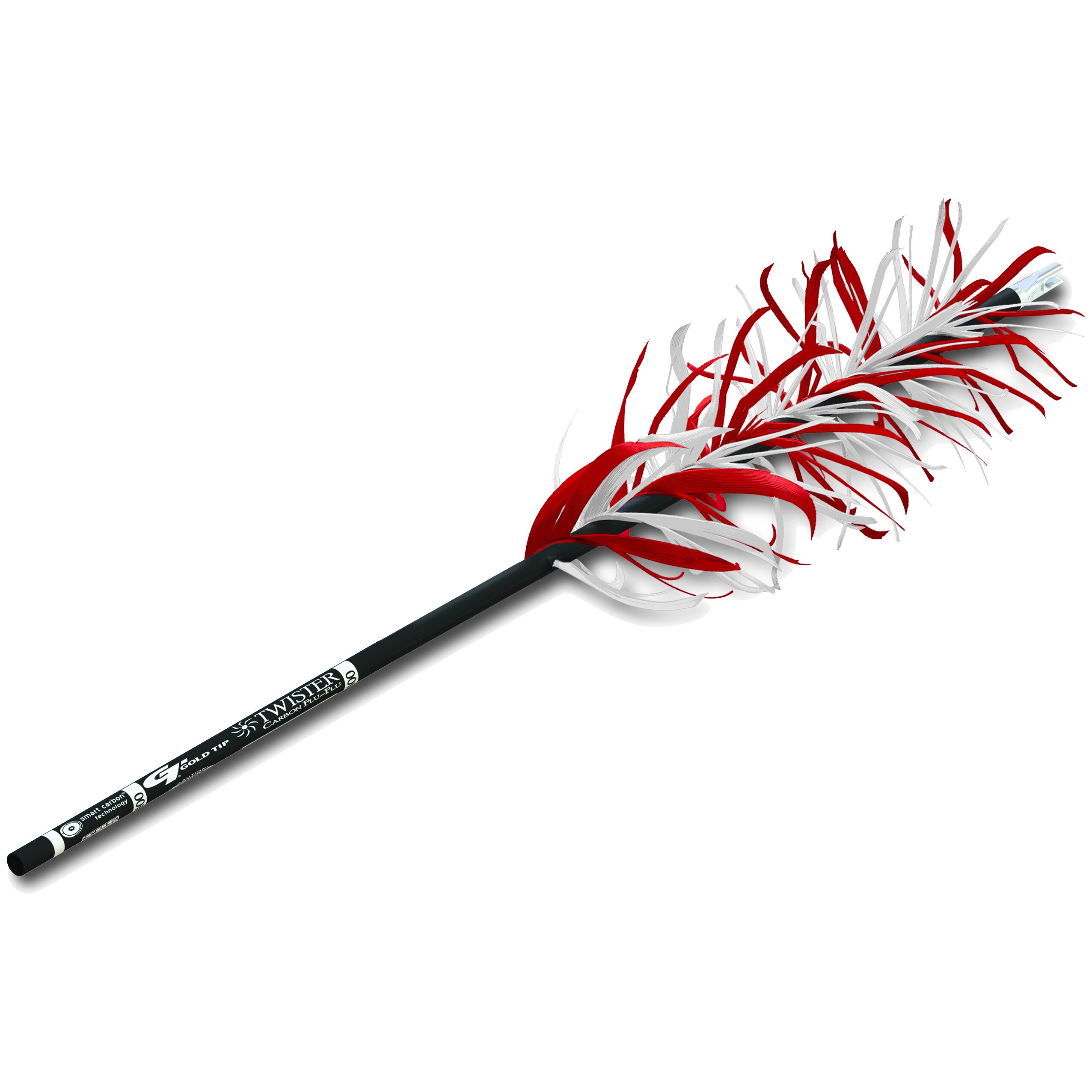 Gold Tip Twister Flu-Flu 500 Arrows with Spiral Wrap Feathers (18 Count)