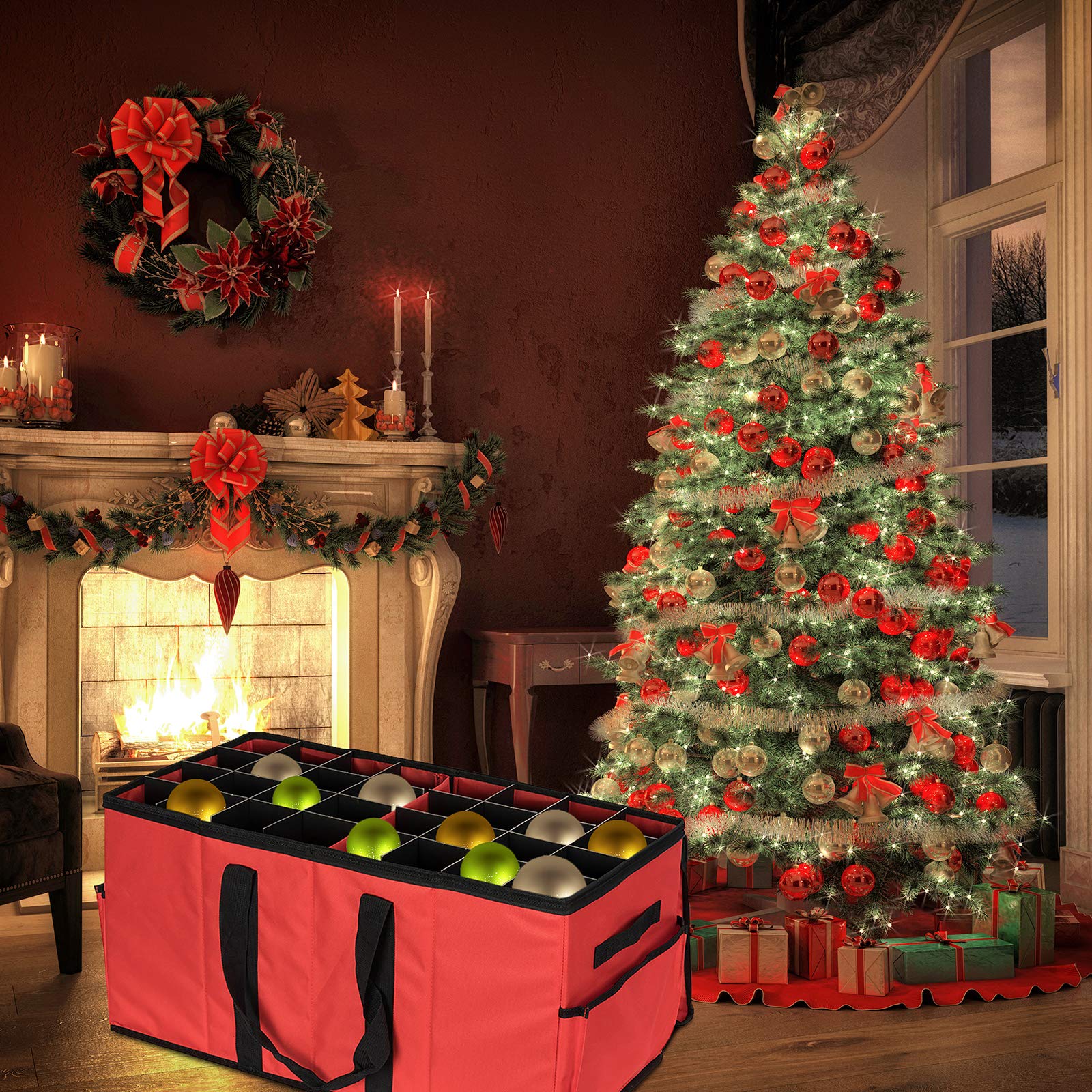 Amazon.com: Brobery Christmas Ornament Storage Box Contributes