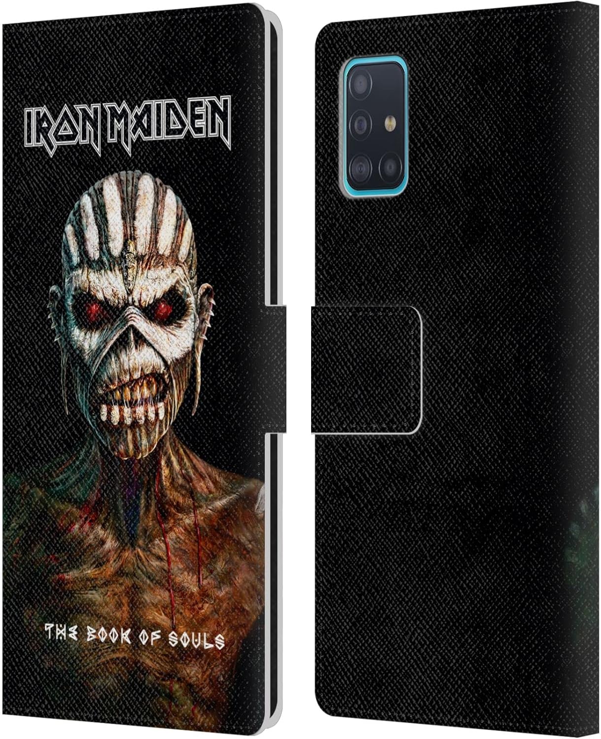 Head Case Designs Officially Licensed Iron Maiden Powerslave Album Covers Leather Wallet Case Compatible with Samsung Galaxy A51 (2019)