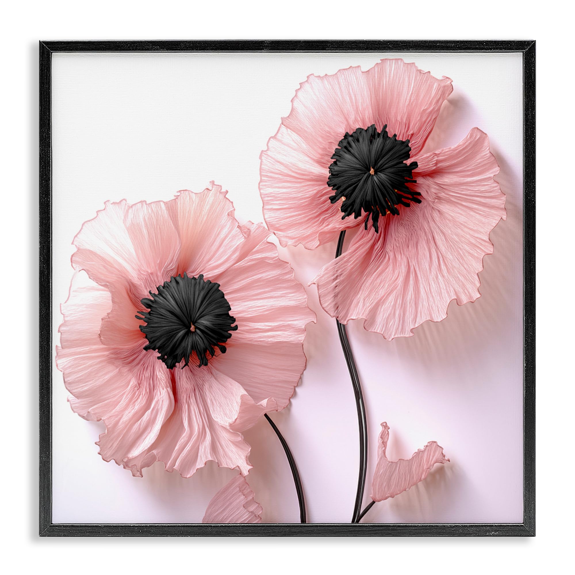 Tableau pavot rose Stupell Industries pour une ambiance salon douce et moderne
