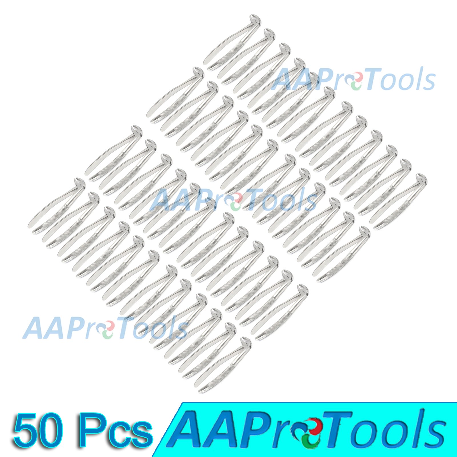 AAPROTOOLS Set of 50 Dental EXTRACTING Forceps #MD3 Dental Extraction Instruments A+ Quality