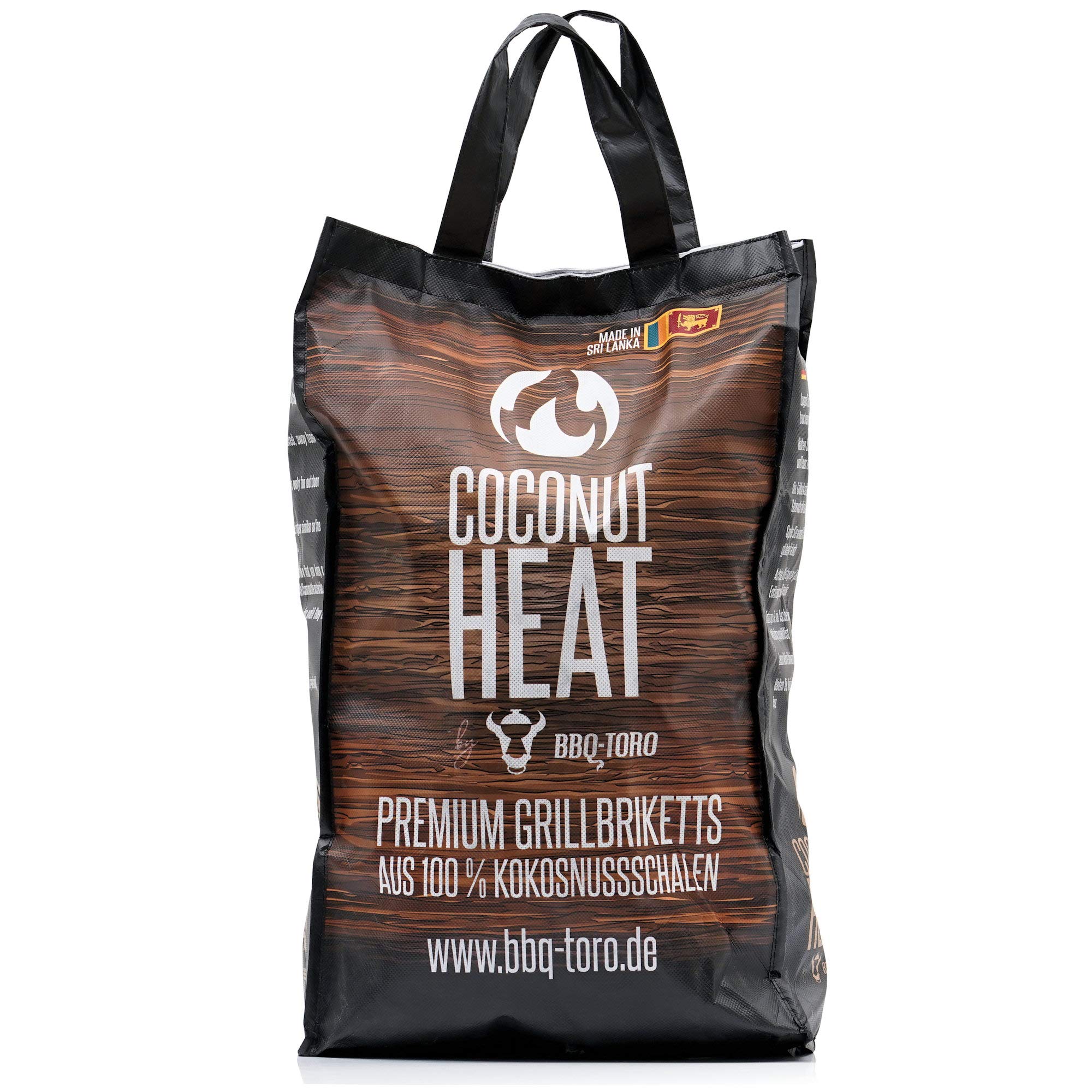 BBQ-Toro Briquettes de Barbecue de qualité supérieure en 100% Noix de Coco | 10 kg | Charbon de Coco pour Fours néerlandais | Briquettes de Coquille de Noix de Coco
