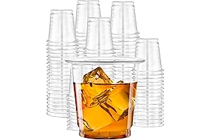 3oz Disposable Clear Shot Glasses - Set of 100 | Perfect for...