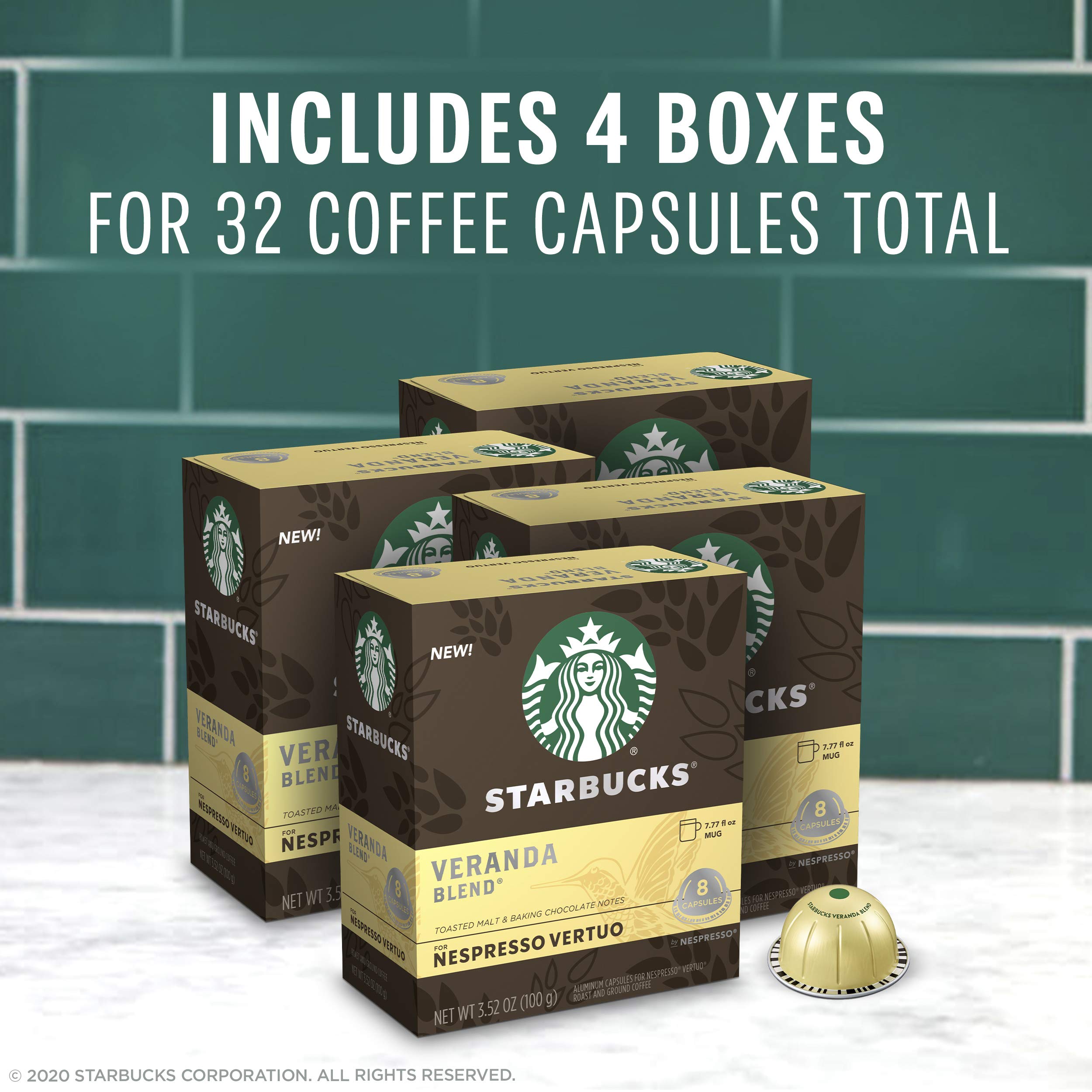 Buy Starbucks Coffee Capsules for Nespresso Vertuo Machines — Blonde