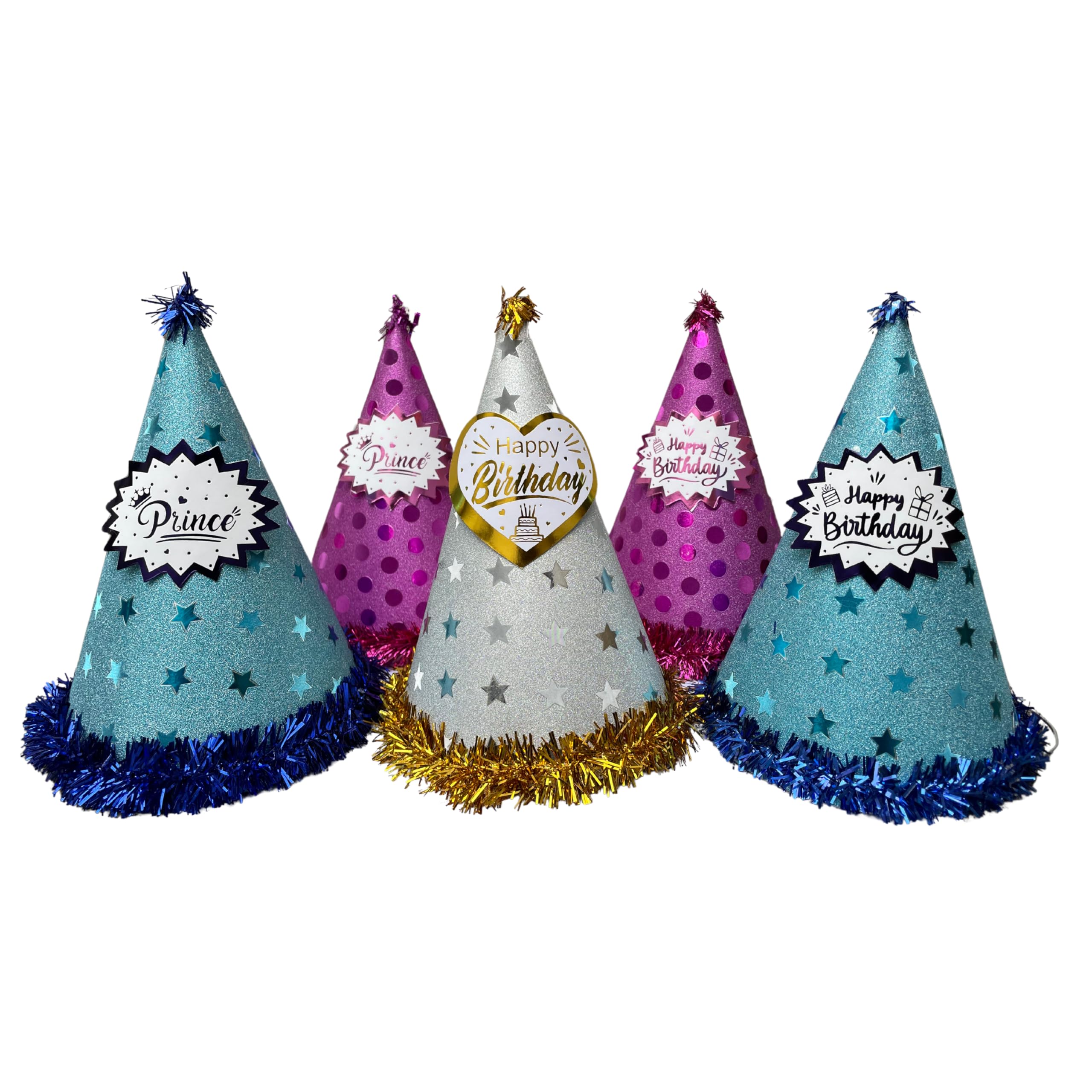 Festi Duck Glitter Lace Birthday Party Caps with Metallic Tag (Pack of 5) (B0DBR5W77M) Amazon Price History, Amazon Price Tracker
