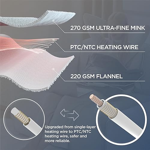 Miniatura 2 de Bedsure Almohadilla térmica para aliviar el dolor de cuello y hombros, almohadilla térmica con peso de regalo para mujeres, hombres y madres,