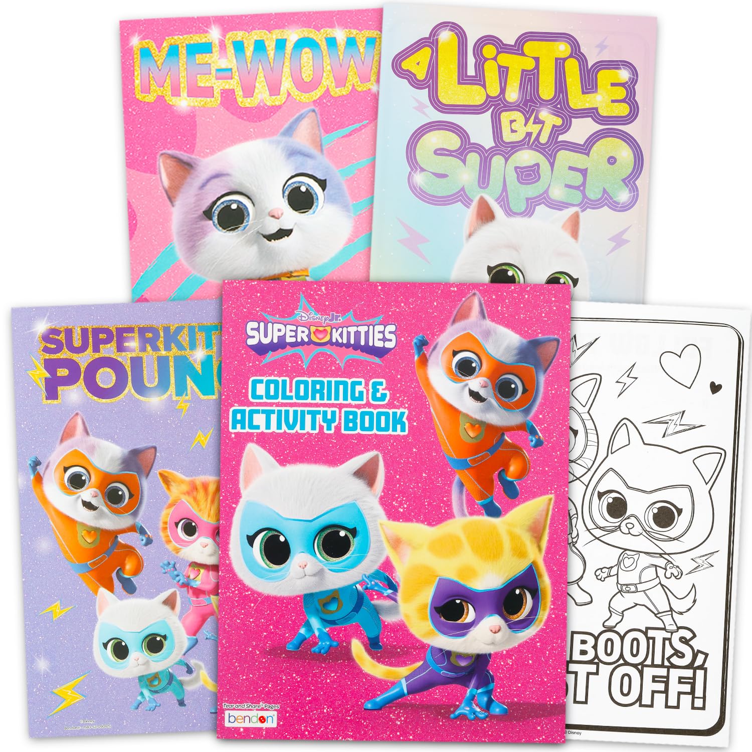 Disney Super Kitties Ultimate Activity Set - Kit artistico e artigianale con libro da colorare, adesivi, giochi, puzzle, disegni e altro ancora | Super Kitties Attività per ragazze e bambini