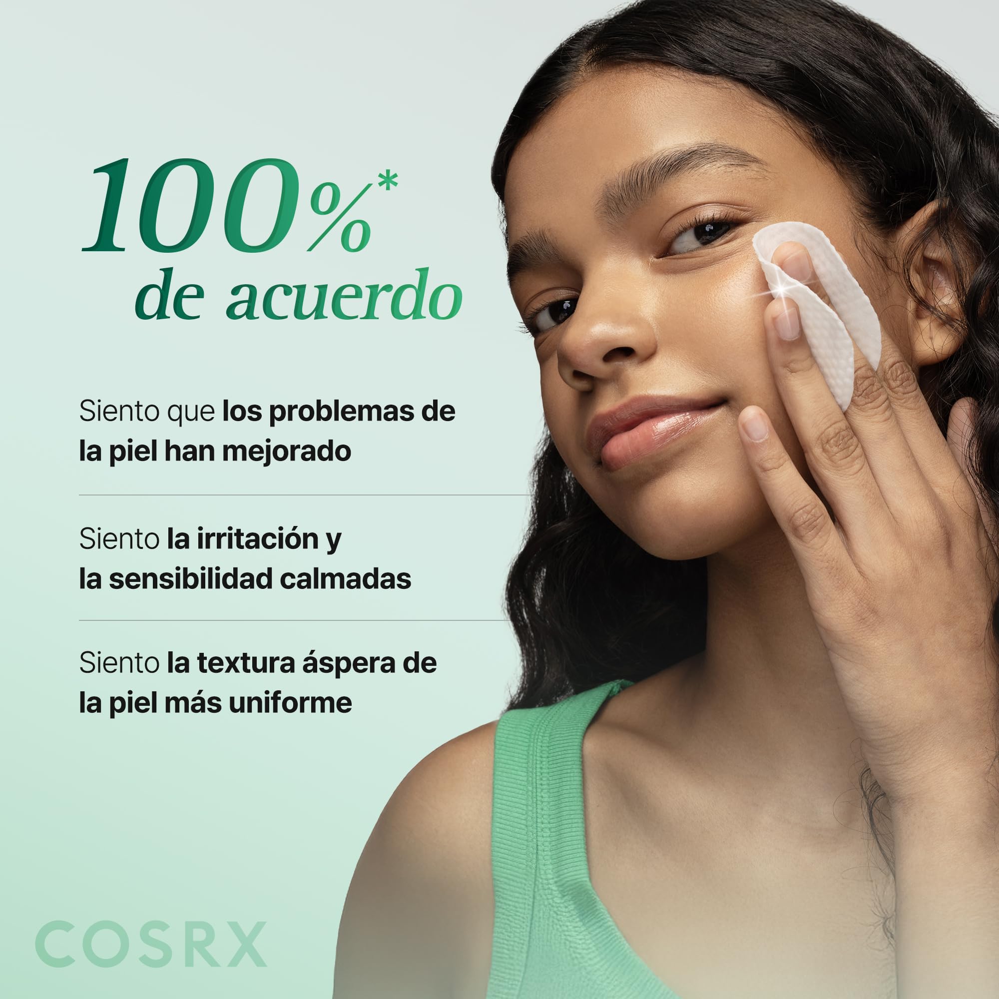 COSRX OneStep Original Clear Skin Calming Pad, 100 Pads, Dual Sided Facial Pad for Soothing, Barrier Strengthening & Gentle Exfoliation with 82% Green Tea Water, Cica, PHA, LHA, Korean Skin Care