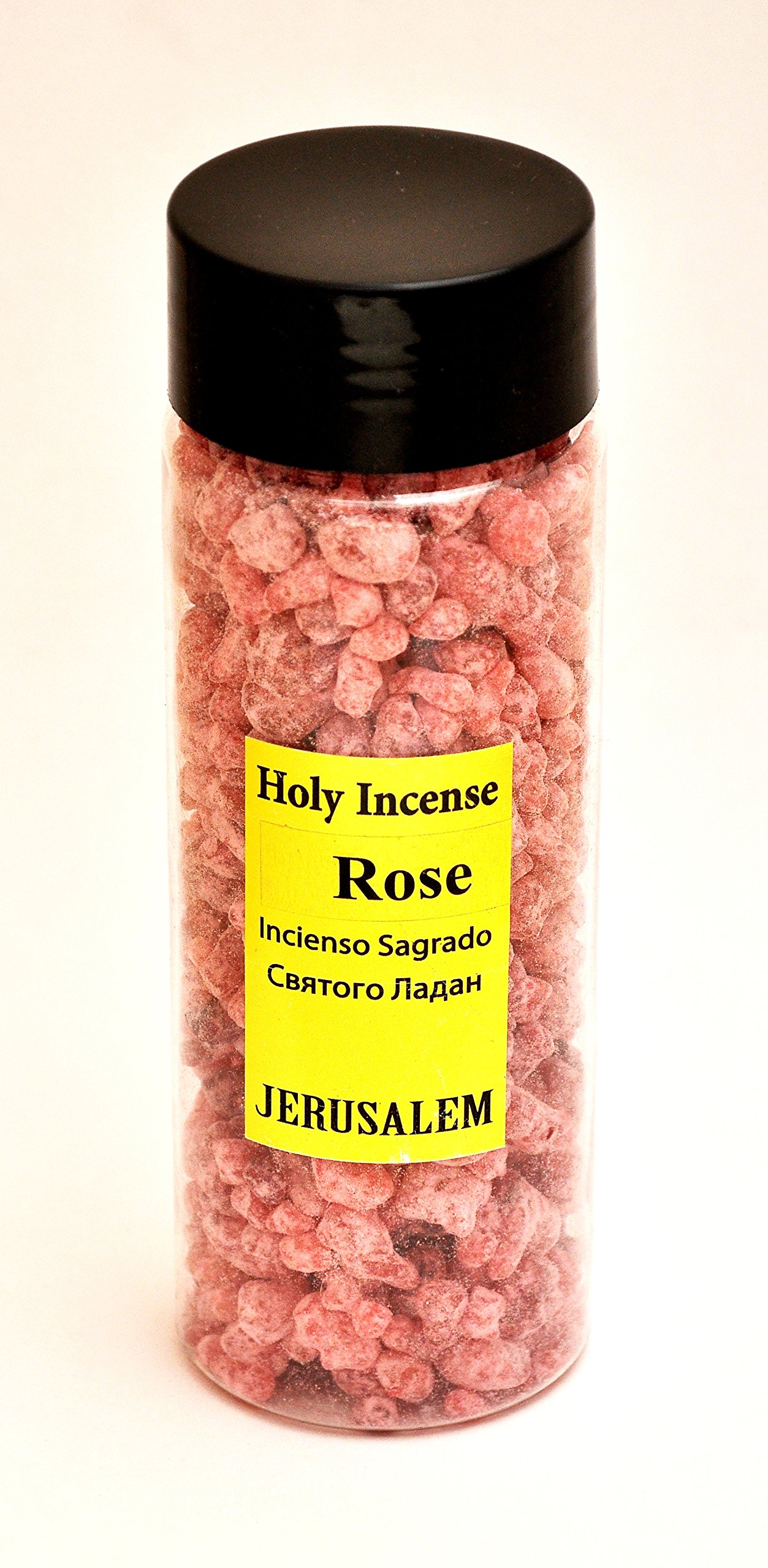 Holy Incense From holyland Jerusalem 140 Grams Bottle (Rose)