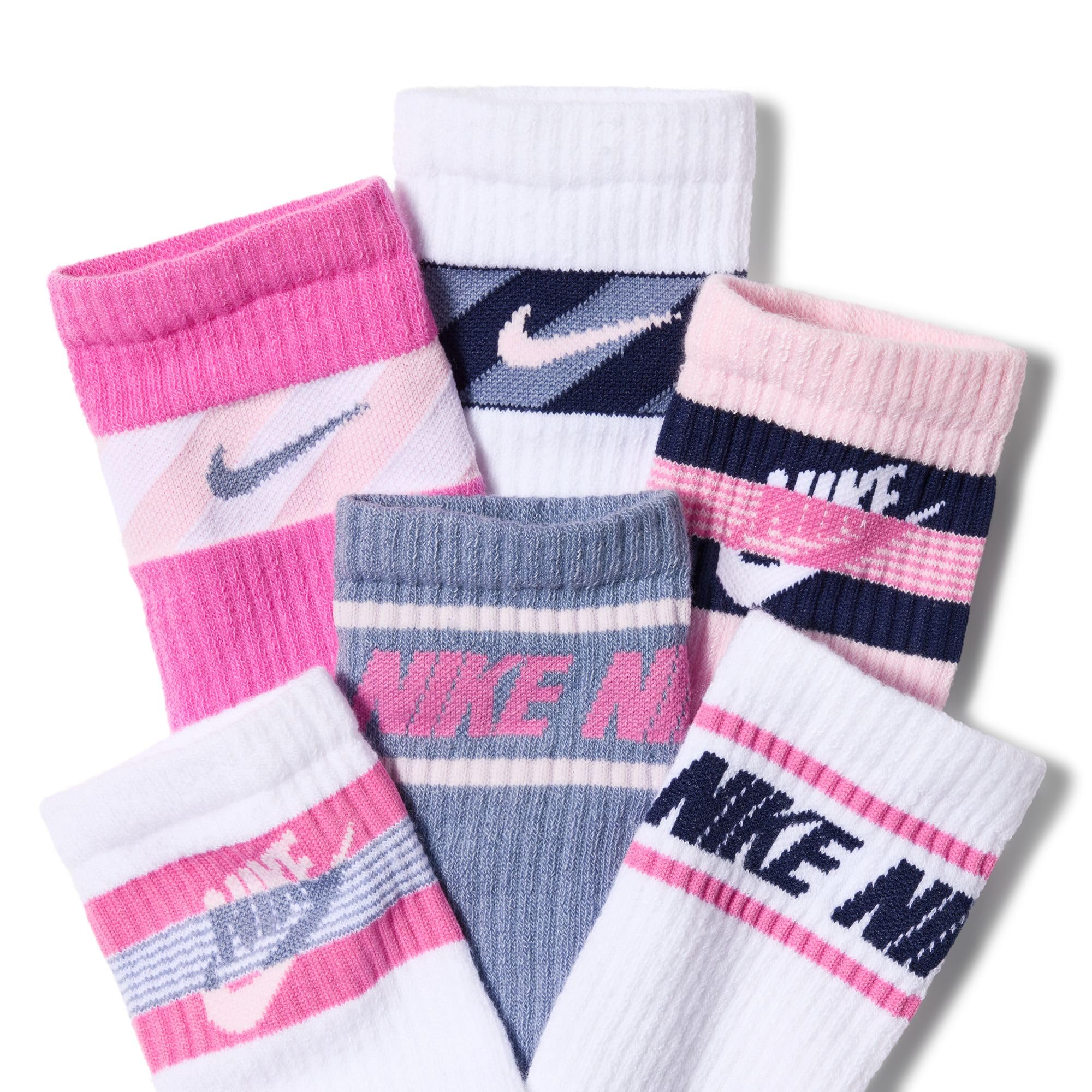 Nike Unisex Kids' Everyday Cushioned Crew Socks (6-Pack) | Boys and Girls