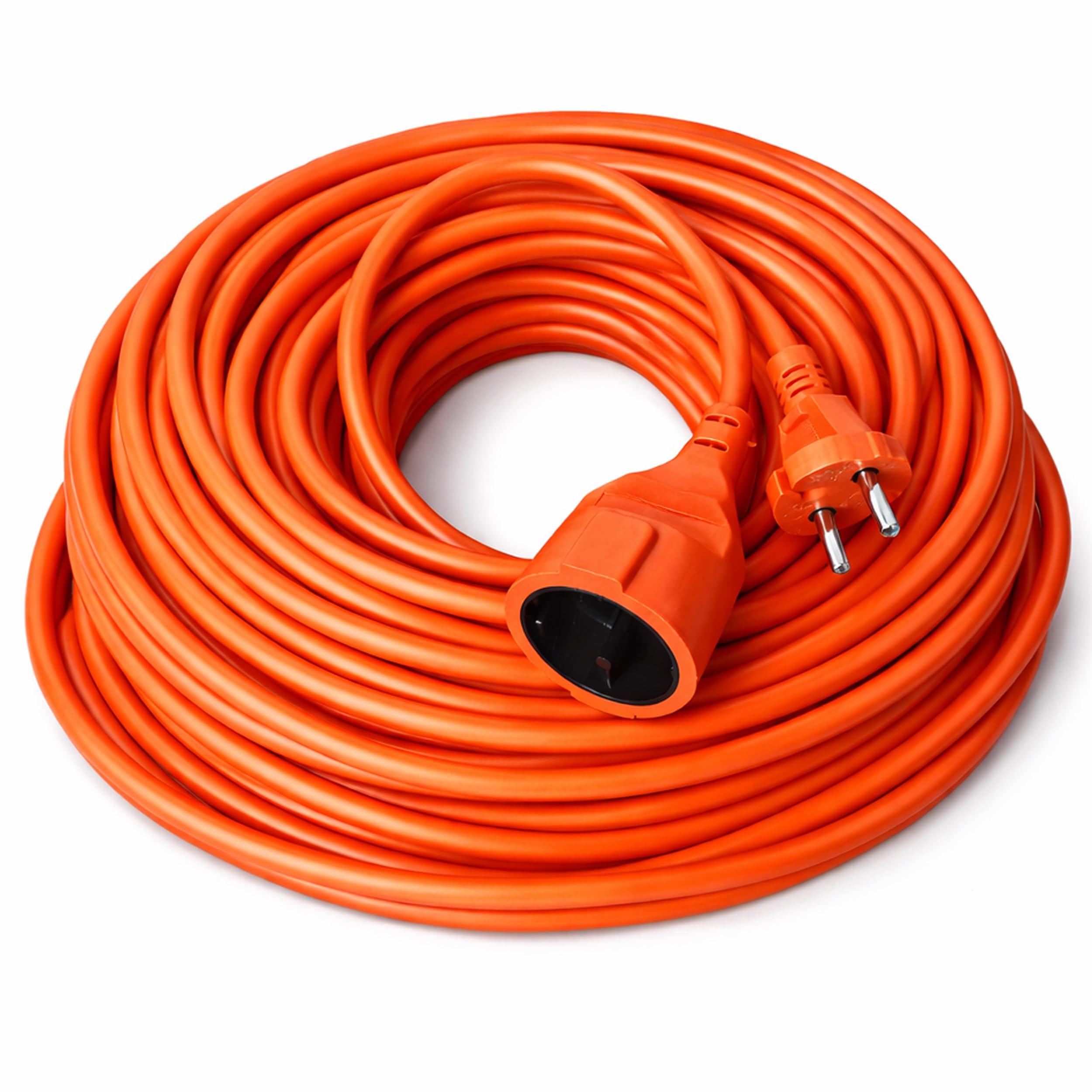 Rallonge Rallonge Enroulée, Câble 2x1mm², 30m, SCHUKO, 1 Prise, Protection IP44, pour Maison, Jardin, Garage et Atelier | Multi-Saisons et Robuste