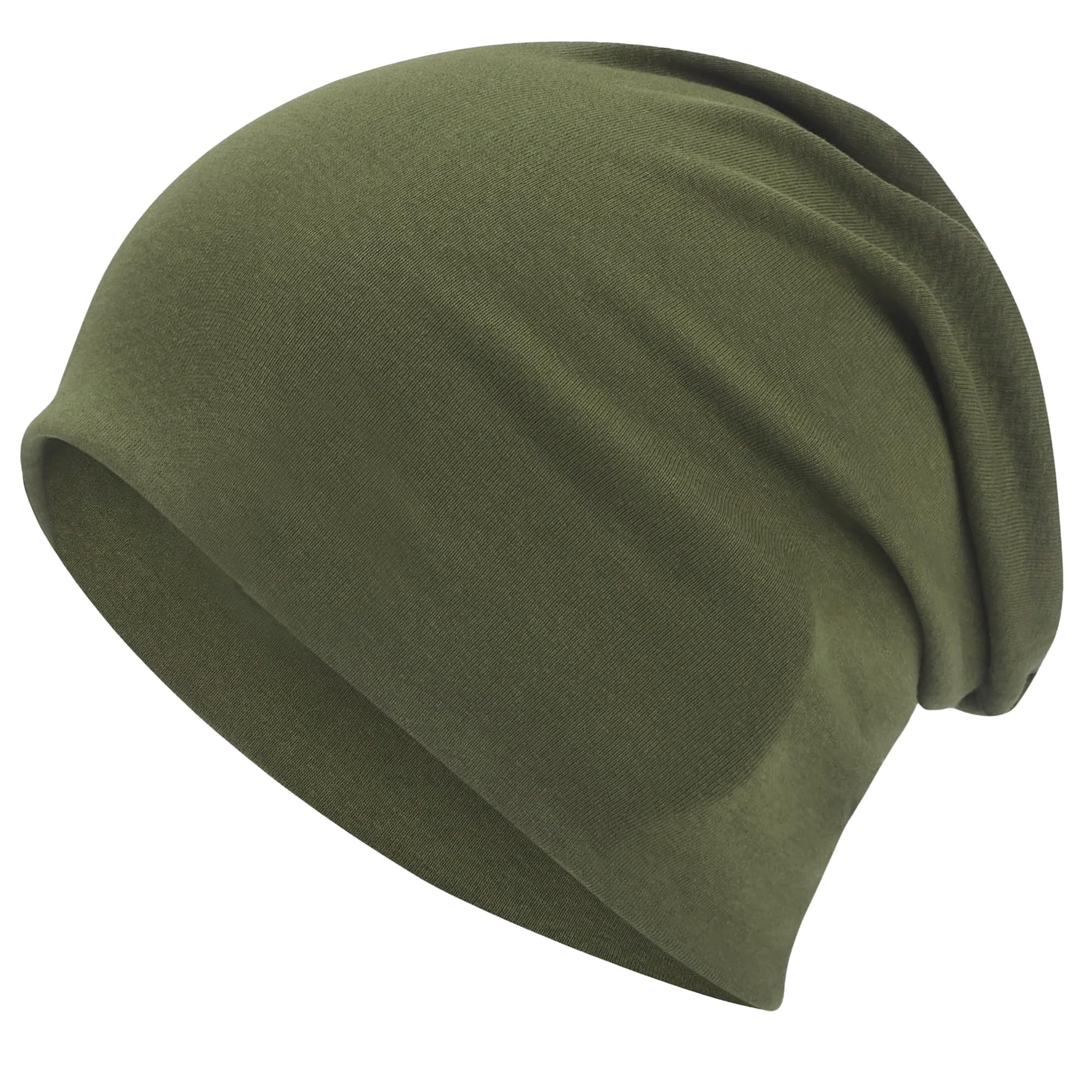 ROYBENS 100% Cotton T-Shirt Beanie for Women Men Slouchy Beanies Soft Hipster Daily Hat Lightweight Skull Cap — view 20