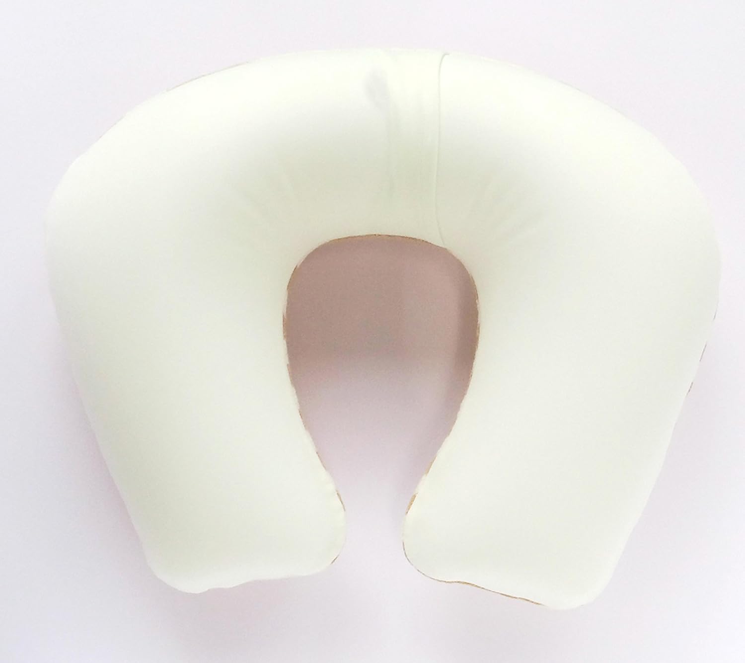 VANGUARD Advance Travel Air Neck Pillow Cotton Terry Cloth Pile Border Made in Japan Beige be image 2