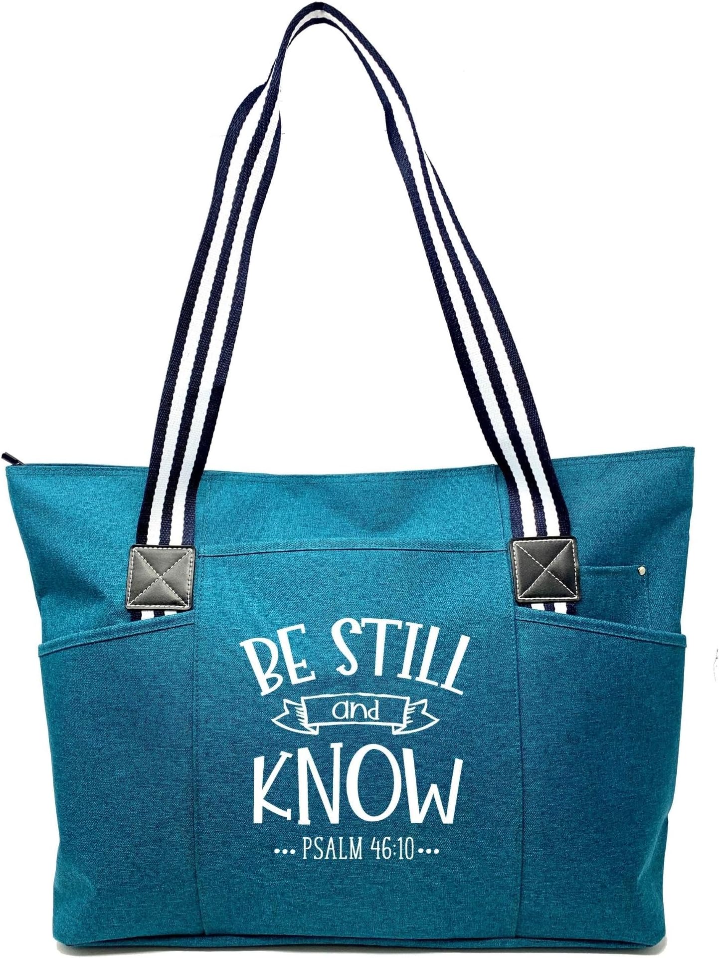 Brooke & Jess DesignsLarge Zippered Inspirational Tote Bags for Women - Christian Gift Ideas