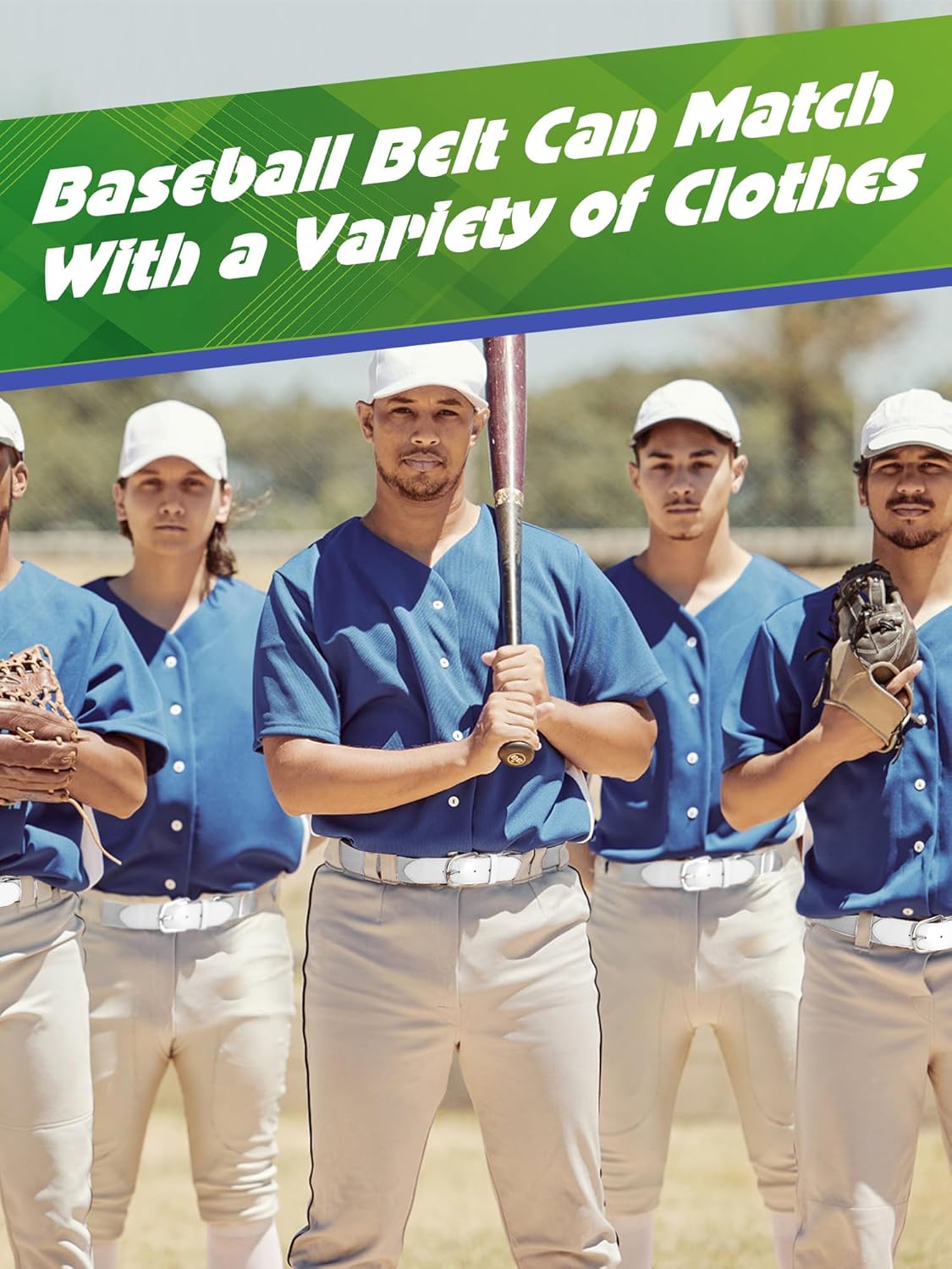 12 Pieces Baseball Belts Bulk Softball Belts Packs Leather Belt Adjustable Softball Belt Stretch Sports - Image 4