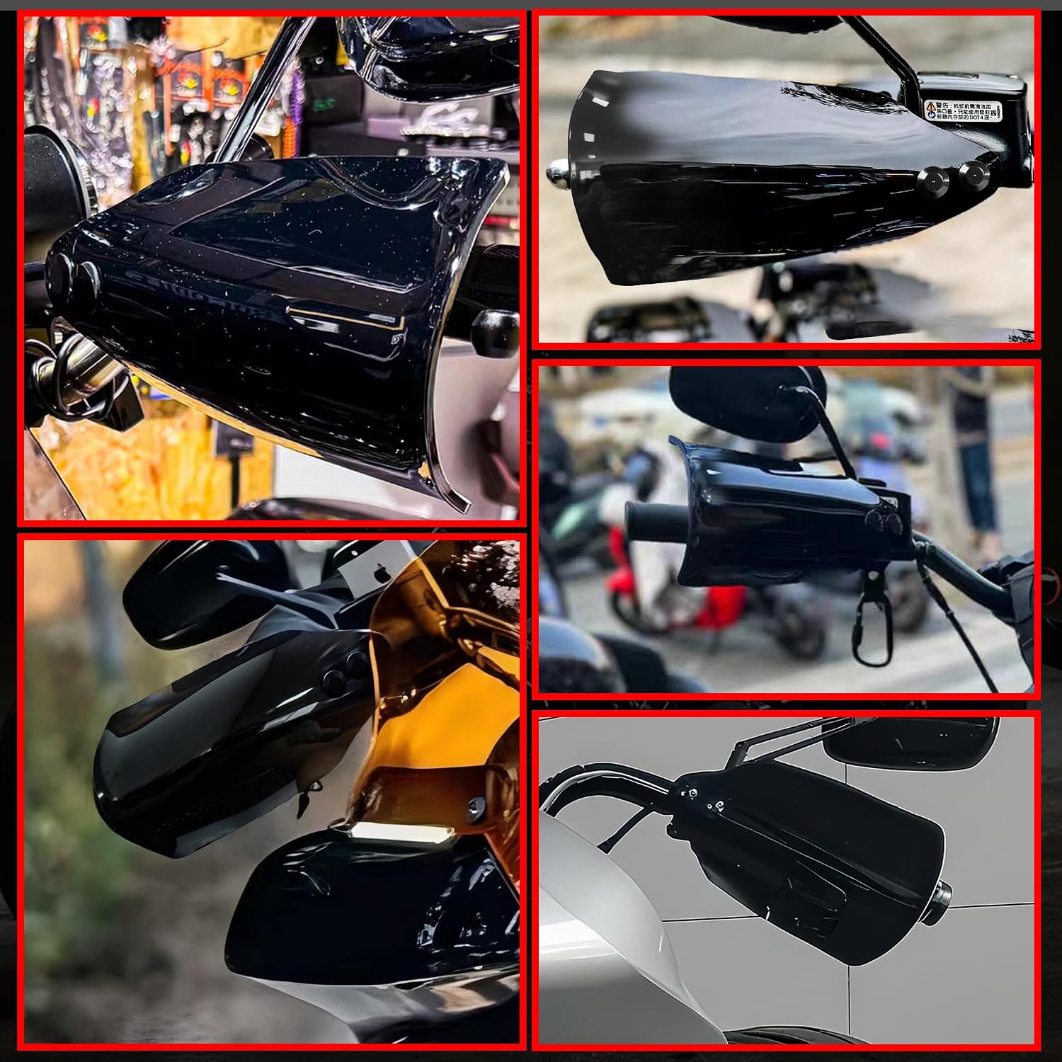 FATECIM Club Style Motorcycle Handlebar Handguards Hand Guards for Indian