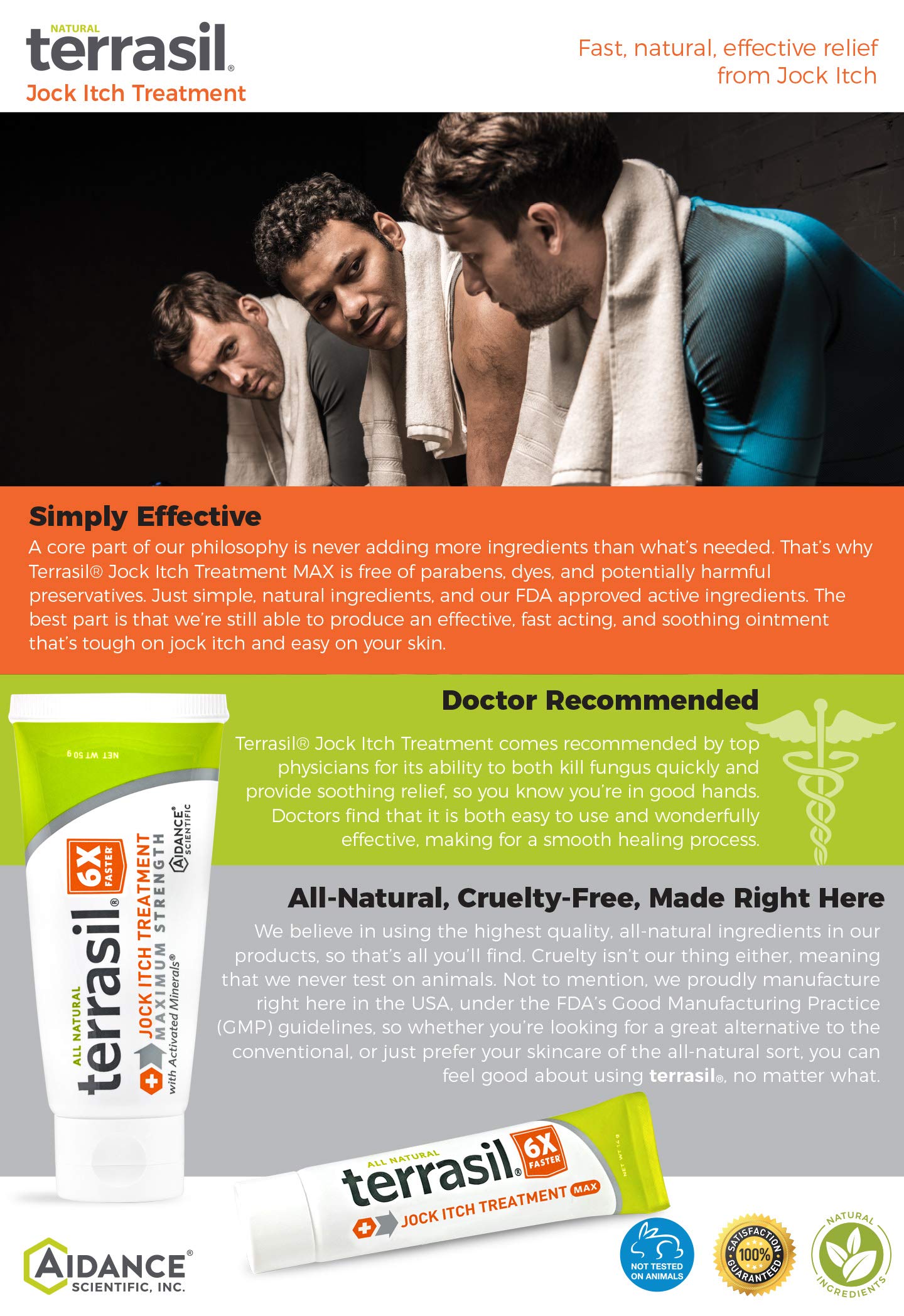 Jock Itch Treatment MAX 50gm Tube and Antifungal Cleansing Soap Kit