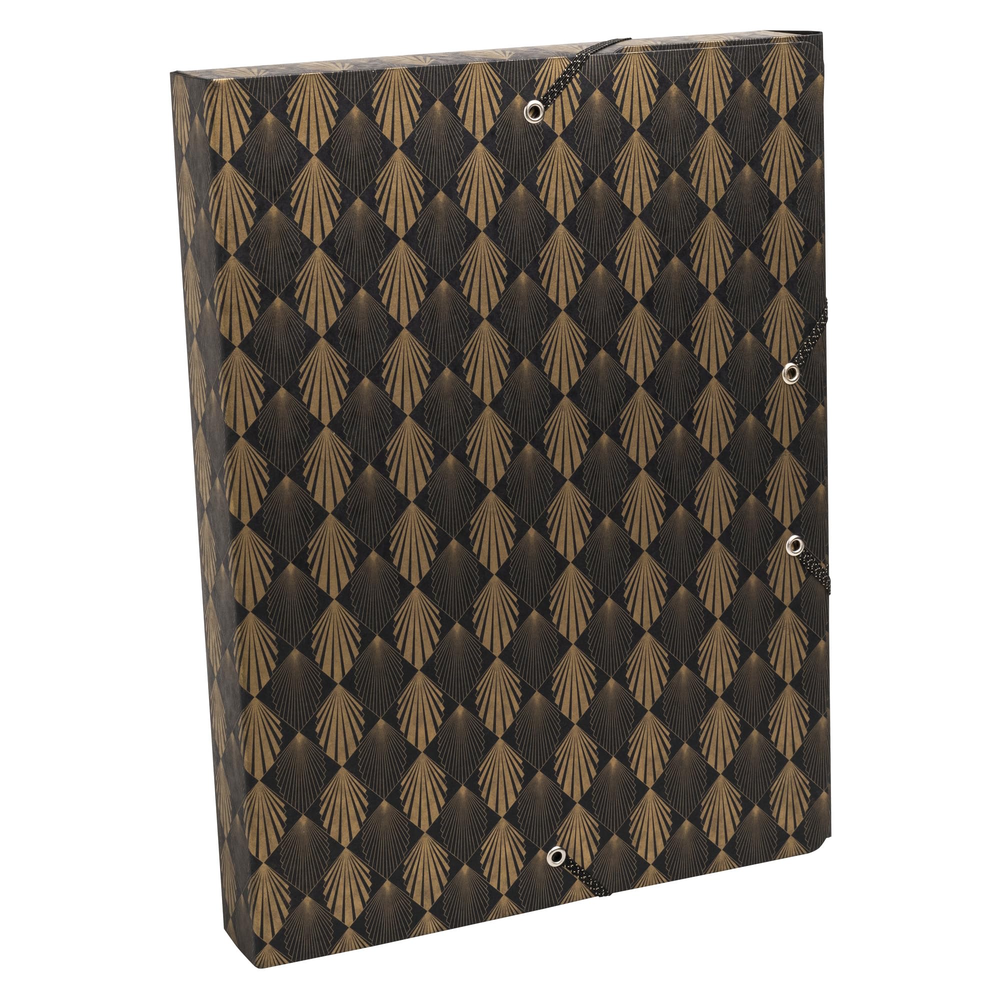 Exacompta Neo Deco Elasticated Box File A4 25mm Assorted Colours Pack