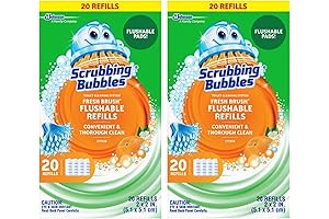 Scrubbing Bubbles Toilet Refills For Flushable Brushes (20 Count) - Pack of 2