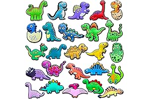 25-Piece Dinosaur Croc Charms: Unlock Your Kid's Imagination!