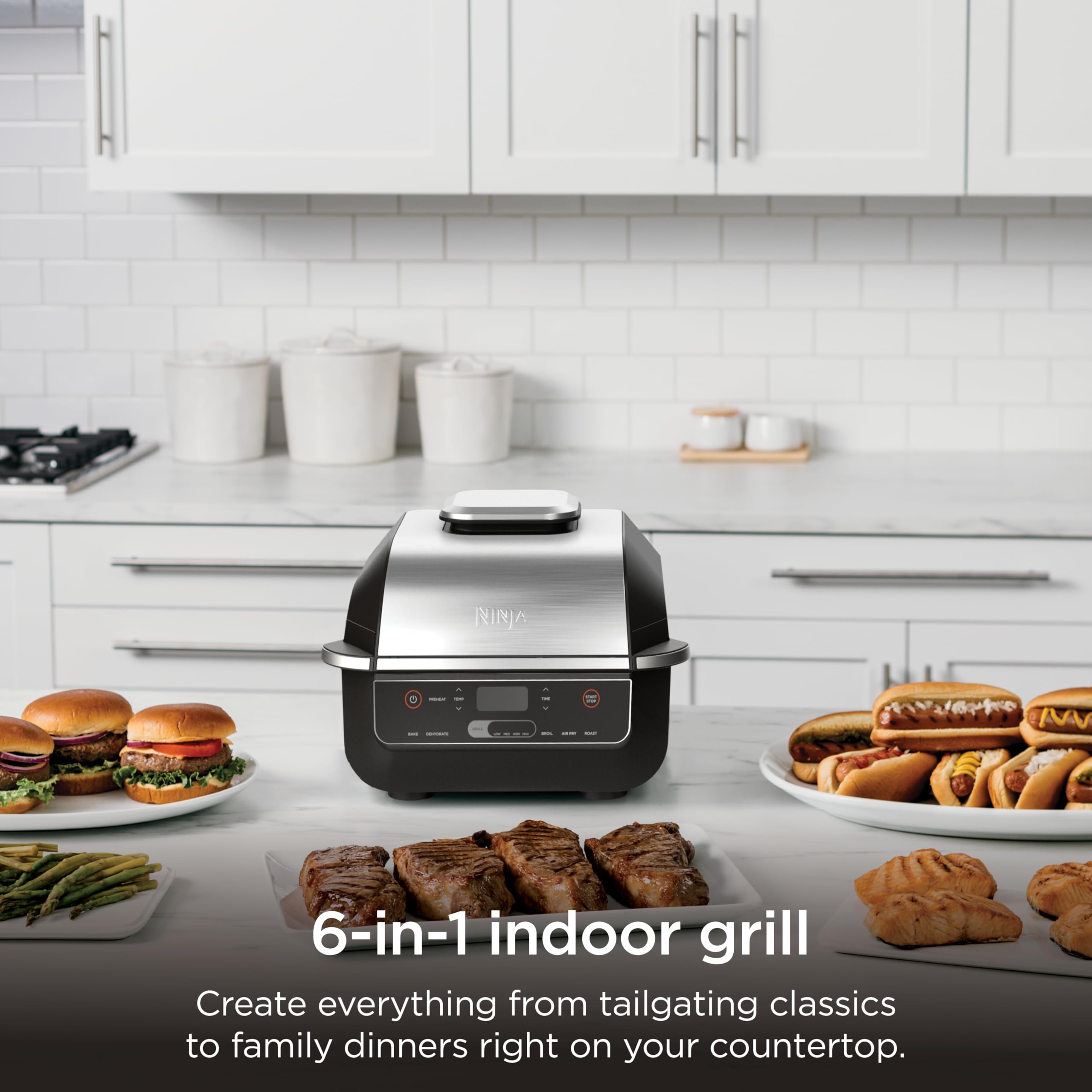 Amazon.co.jp: Ninja® Foodi® 6-in-1 屋内グリル&エアフライヤー 260