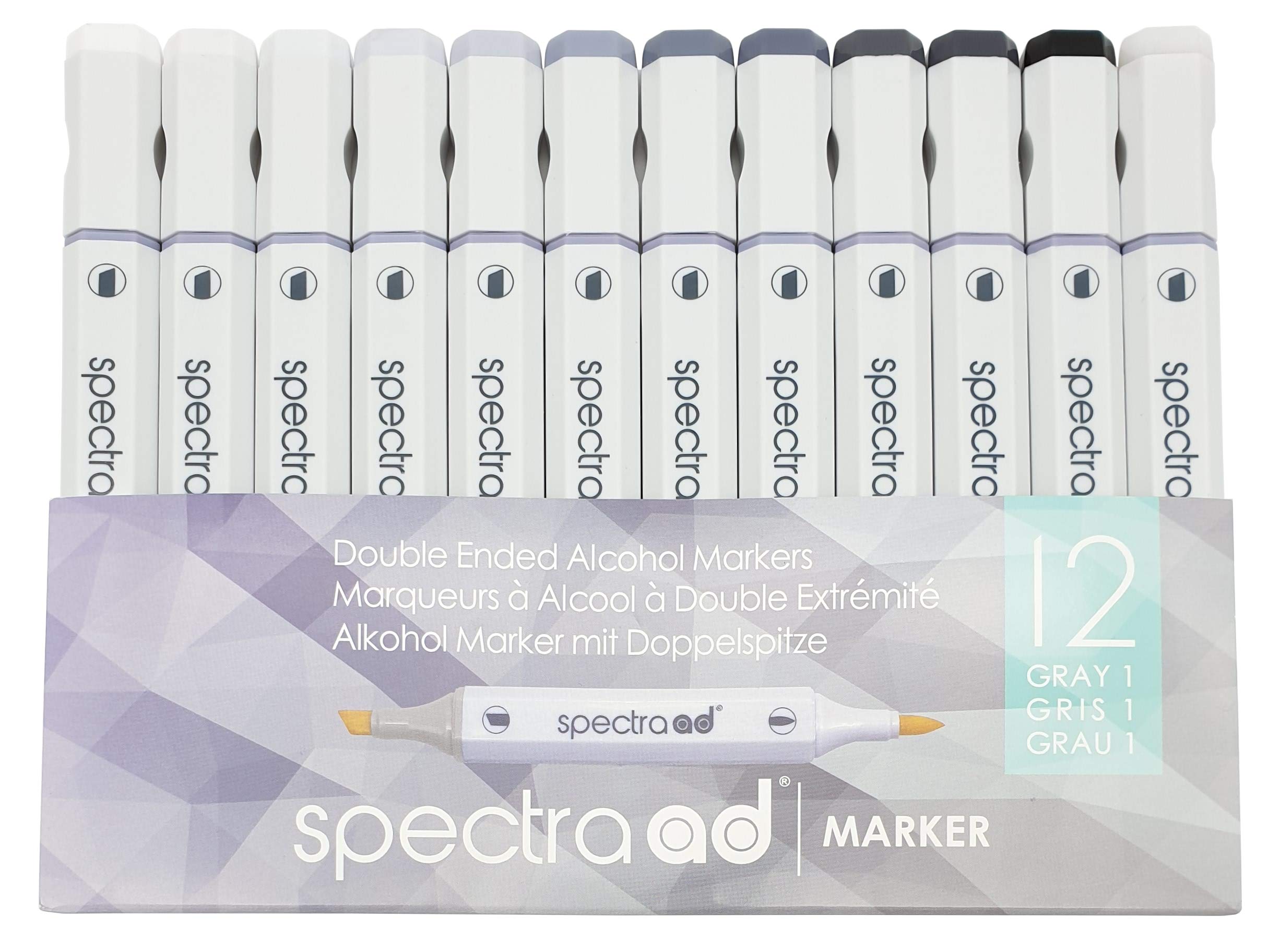 Marker Set of 12 - Gray One (Cool)