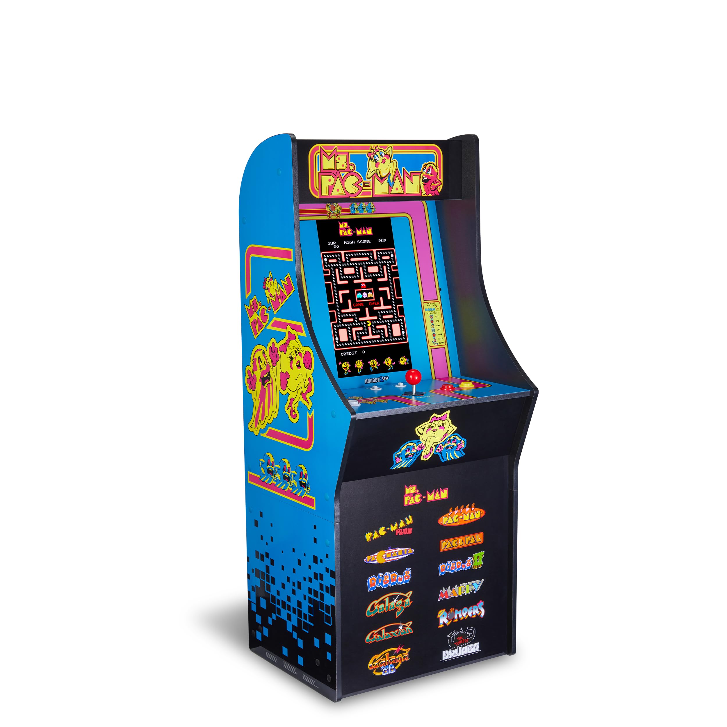 Arcade1Up Ms. PAC Man Classic SE Arcade-Spielautomat – 1,22 Meter Gehäuse, 13 Klassische Videospiele, 39,62 cm IPS-Display, einfache Montage, perfekt für Gaming zu Hause