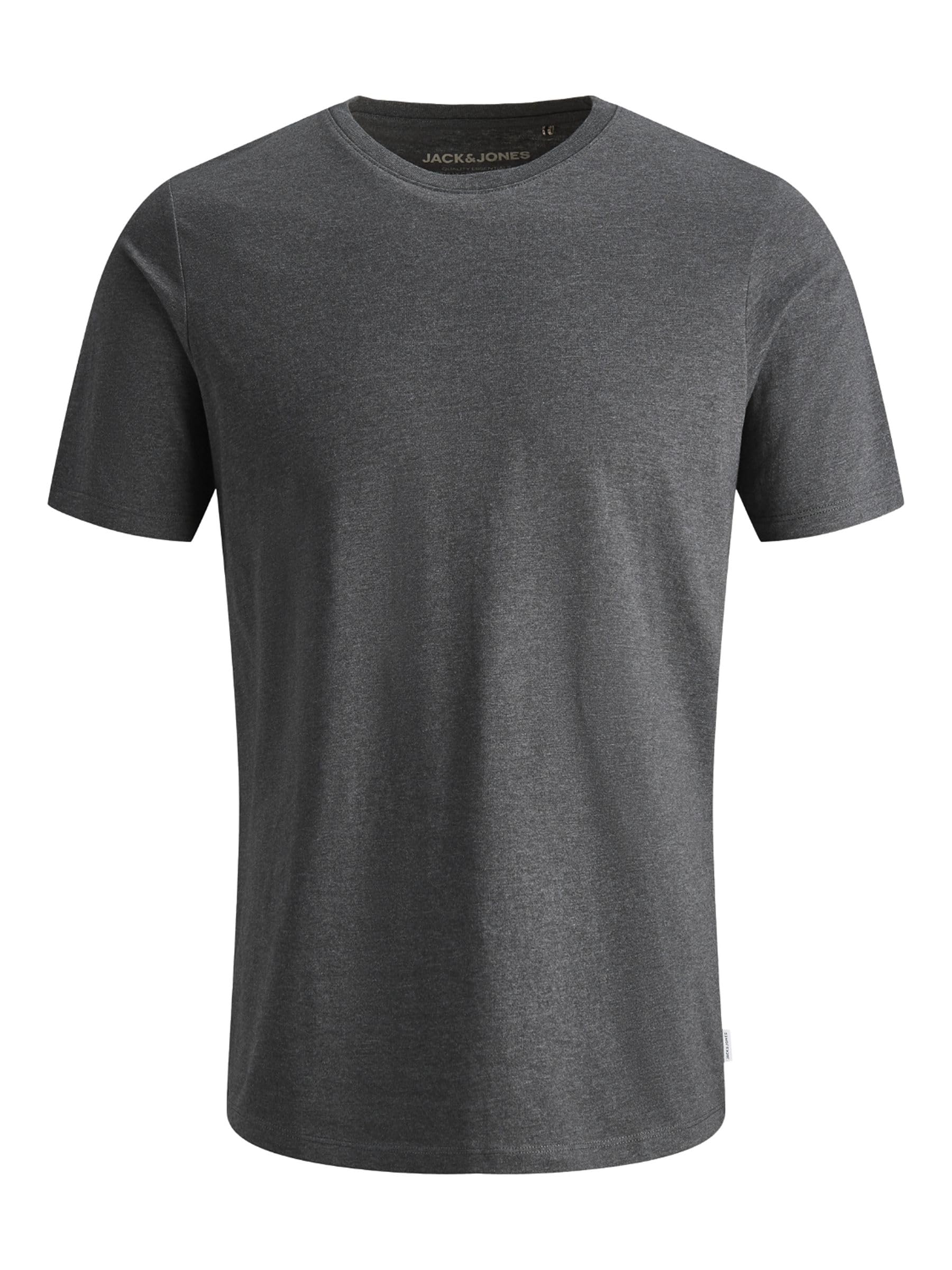 JACK & JONES NOS Men's Jjeorganic Basic Tee Ss O-Neck Noos T-Shirt, Grey (Grau), XX-Large